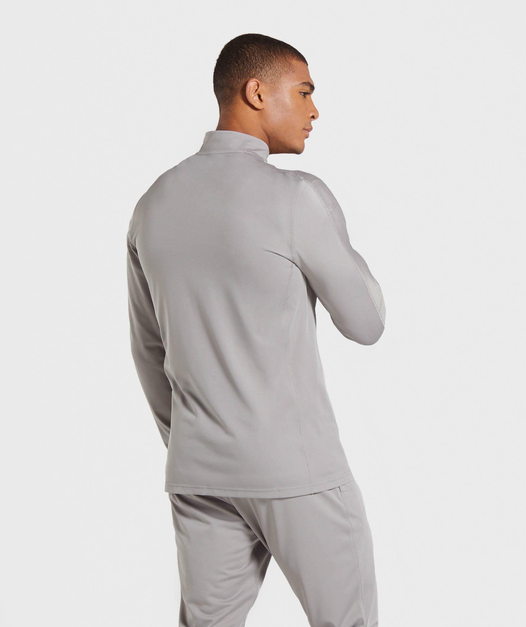 React Training Track Top in Grey - view 2