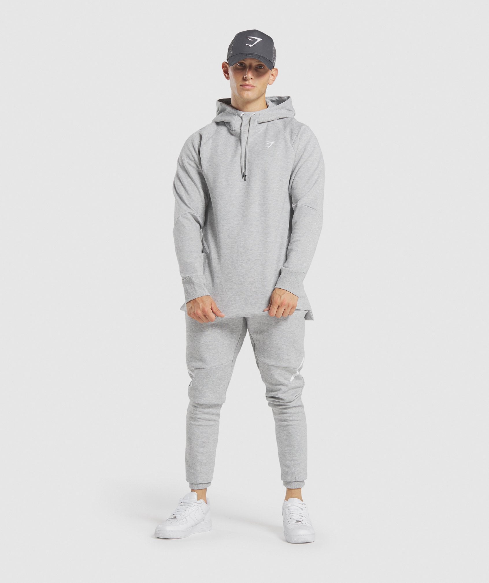 Retake Hoodie in Light Grey Marl