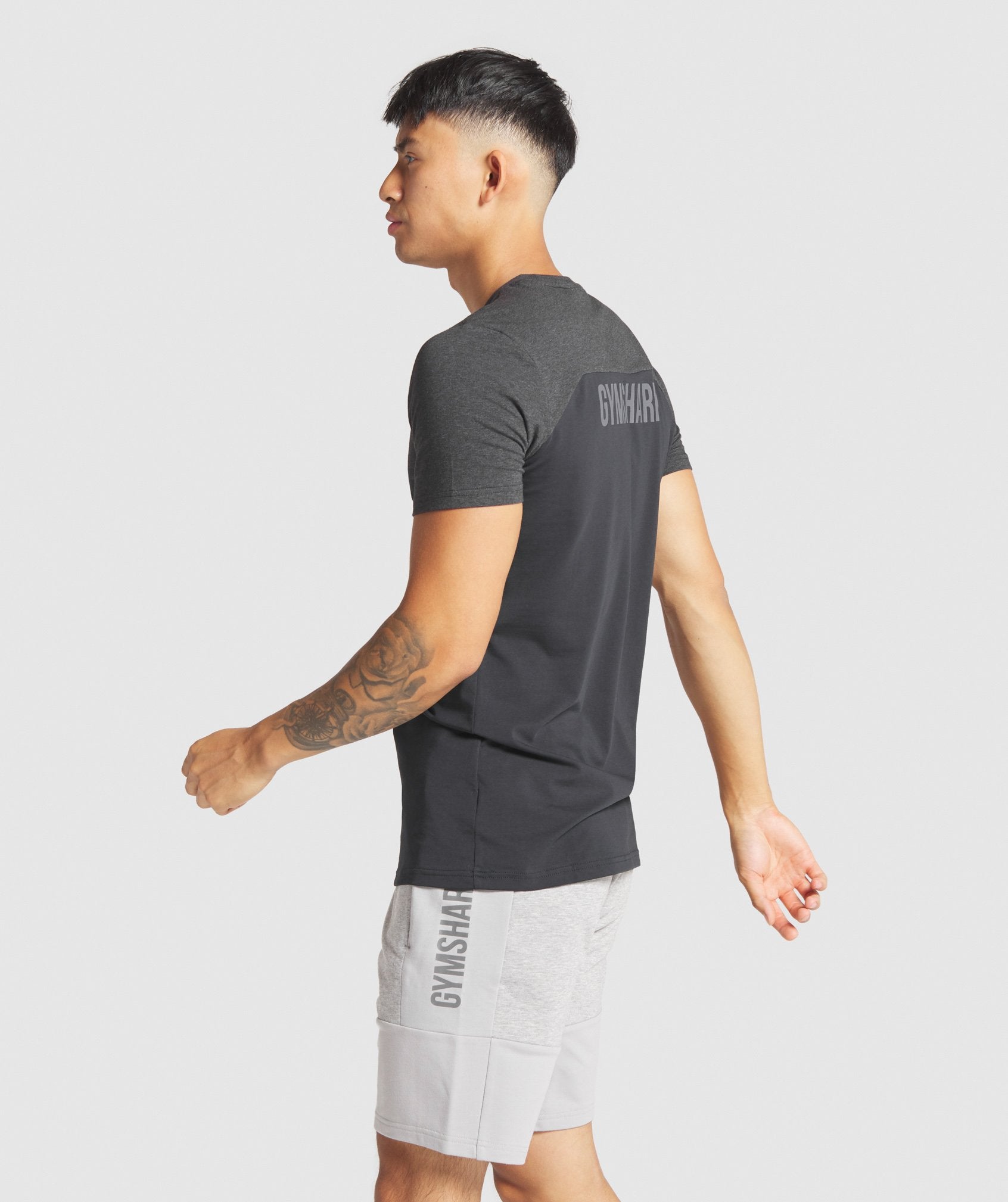 Revive T-Shirt in Black/Black Marl - view 3