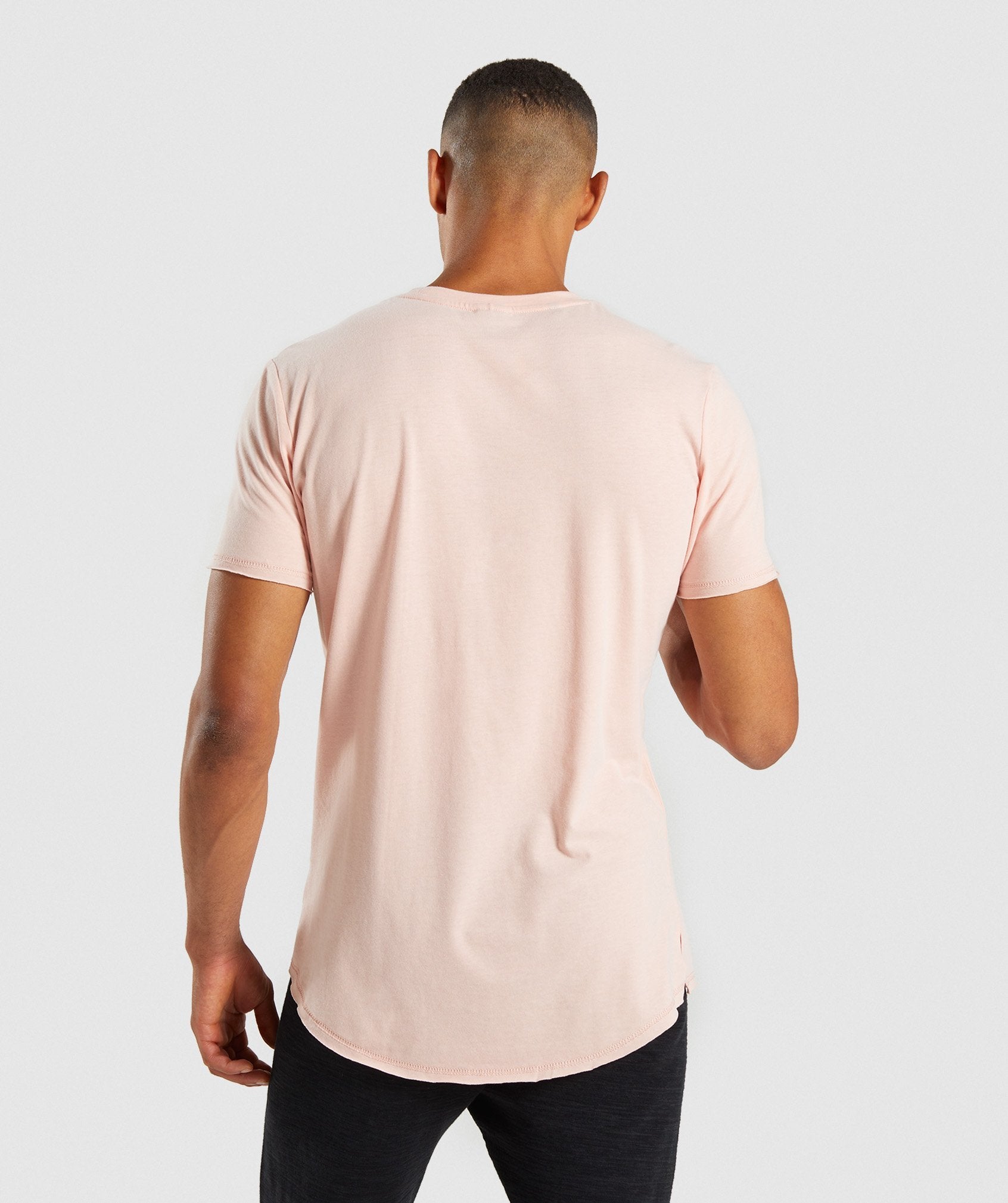 Raised Logo T-Shirt in Blush Nude - view 2