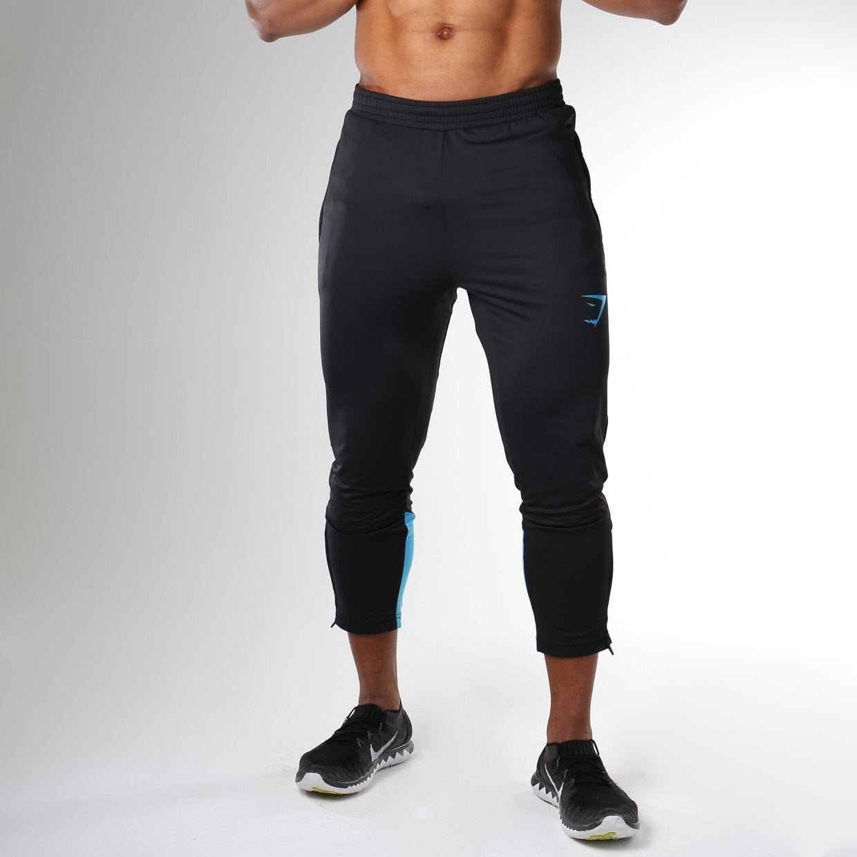 Reactive 3/4 Training Pant in Black/Blue - view 3
