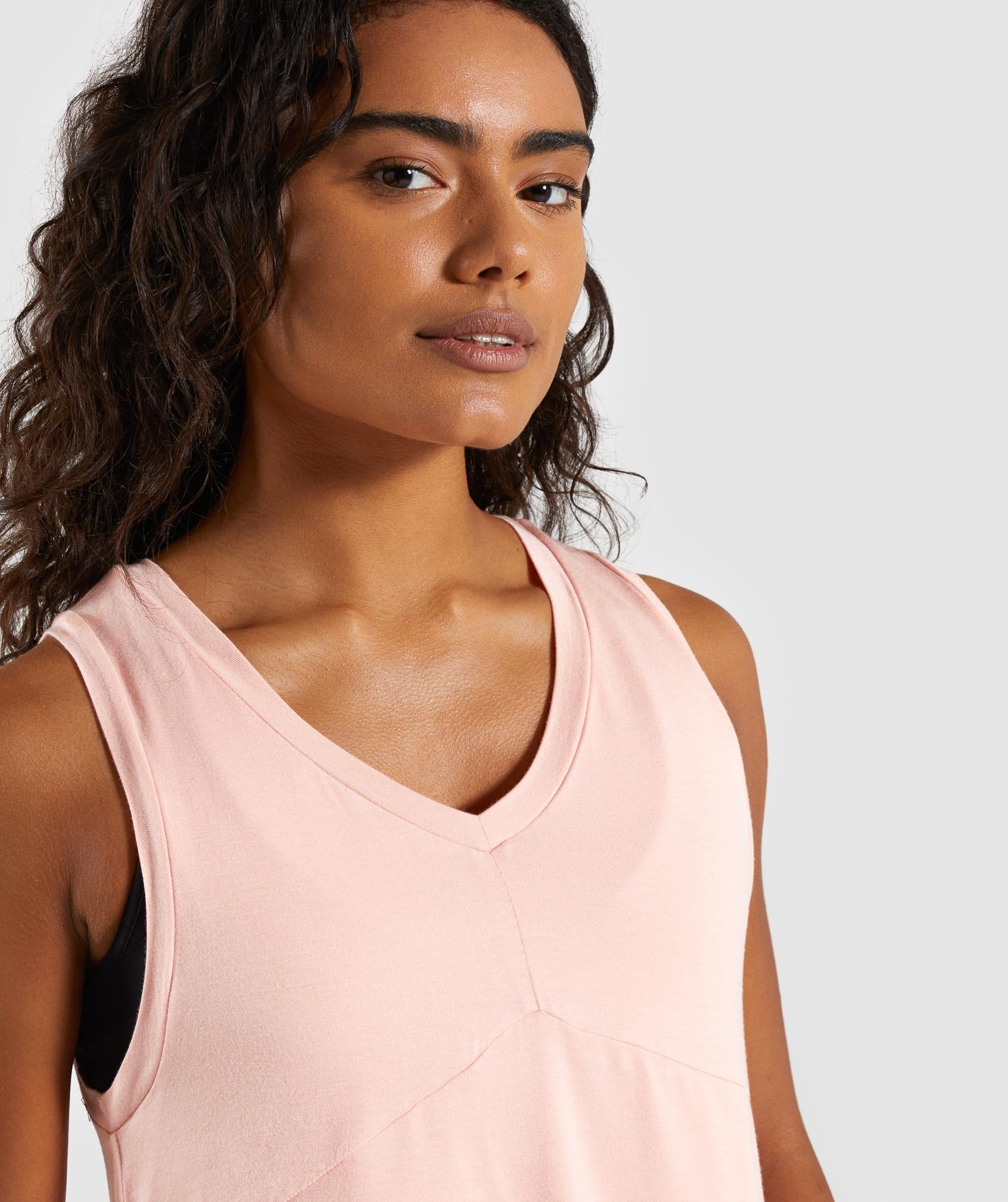 Relaxed Crop Top in Washed Peach - view 5