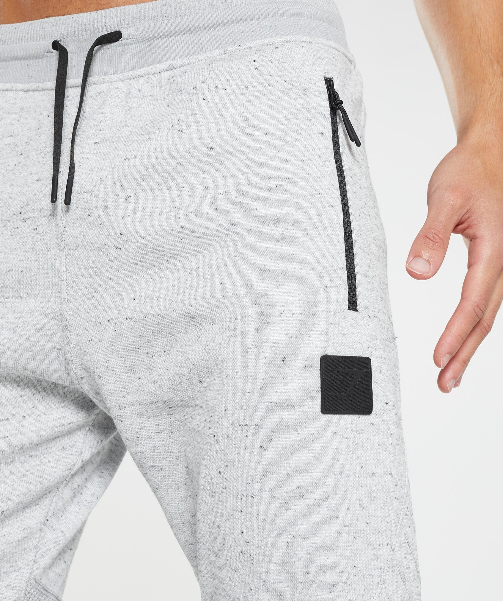 Retake Knit Joggers in Light Grey Marl