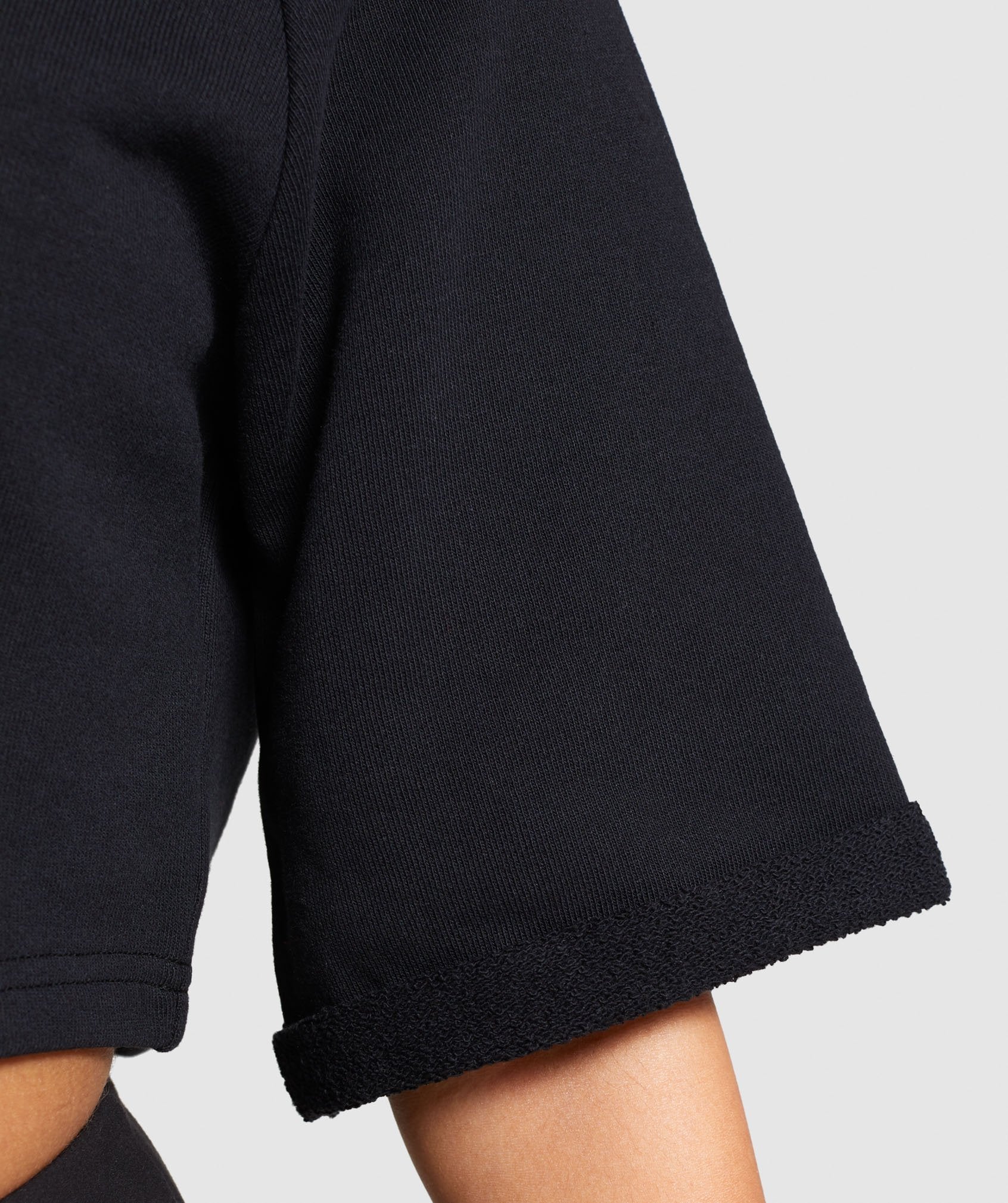 Roots Boxy Cropped Sweater in Black - view 6