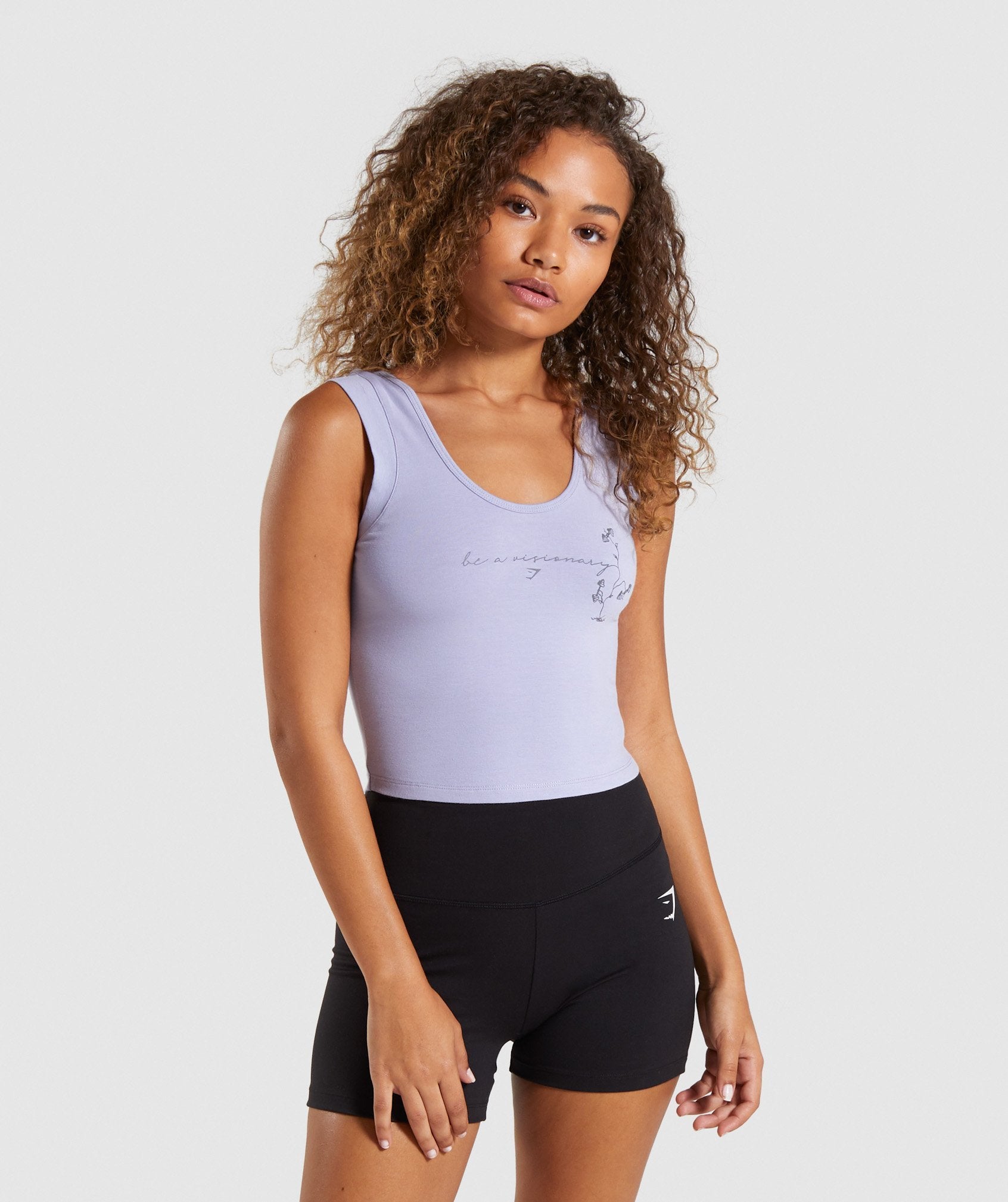 Roots Crop Top in Lavender - view 1
