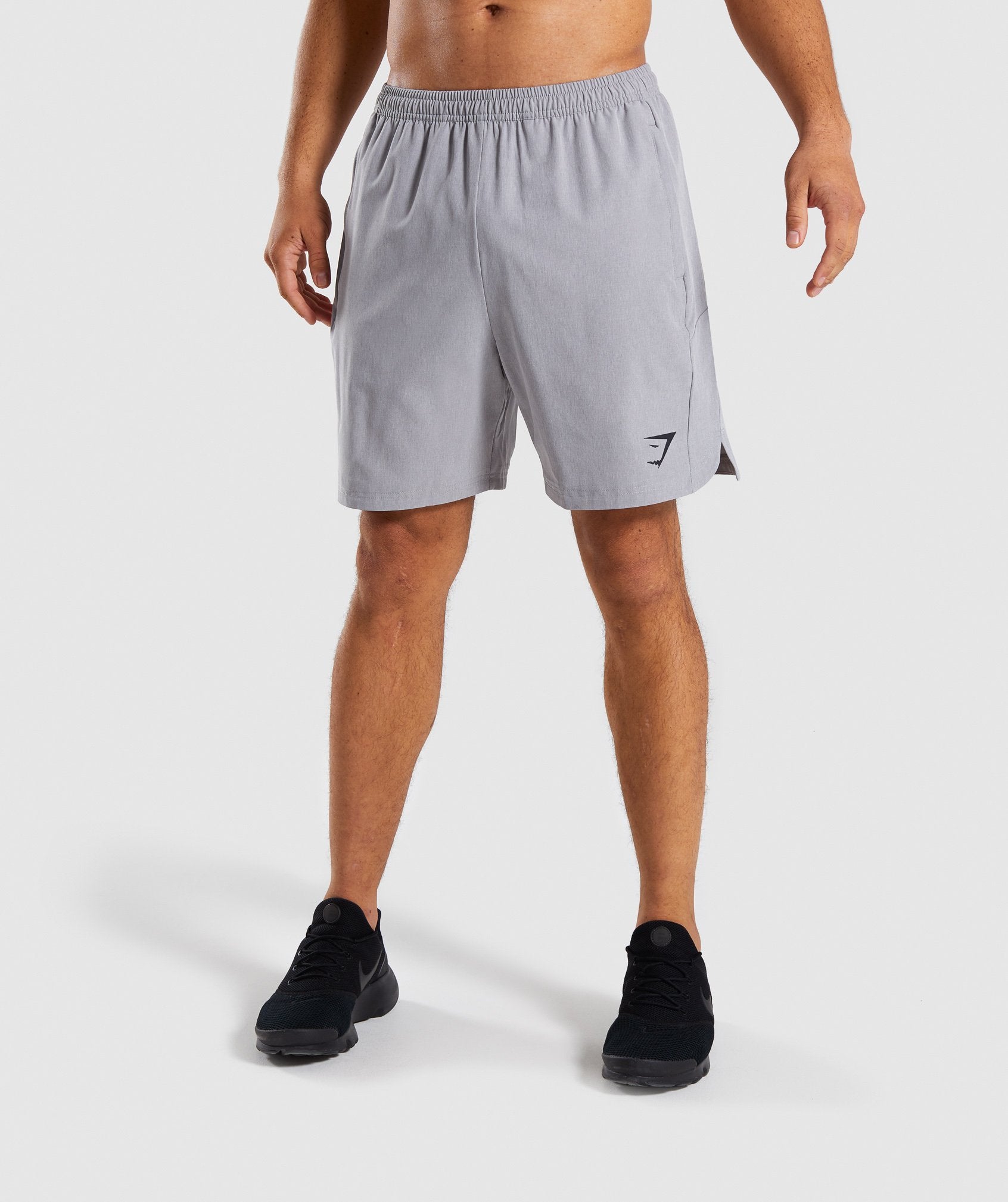 Running Shorts in Light Grey - view 1