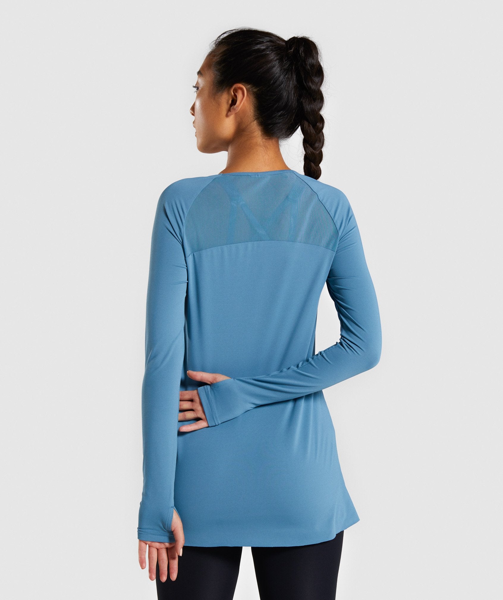 Sculpt Long Sleeve Top in Teal