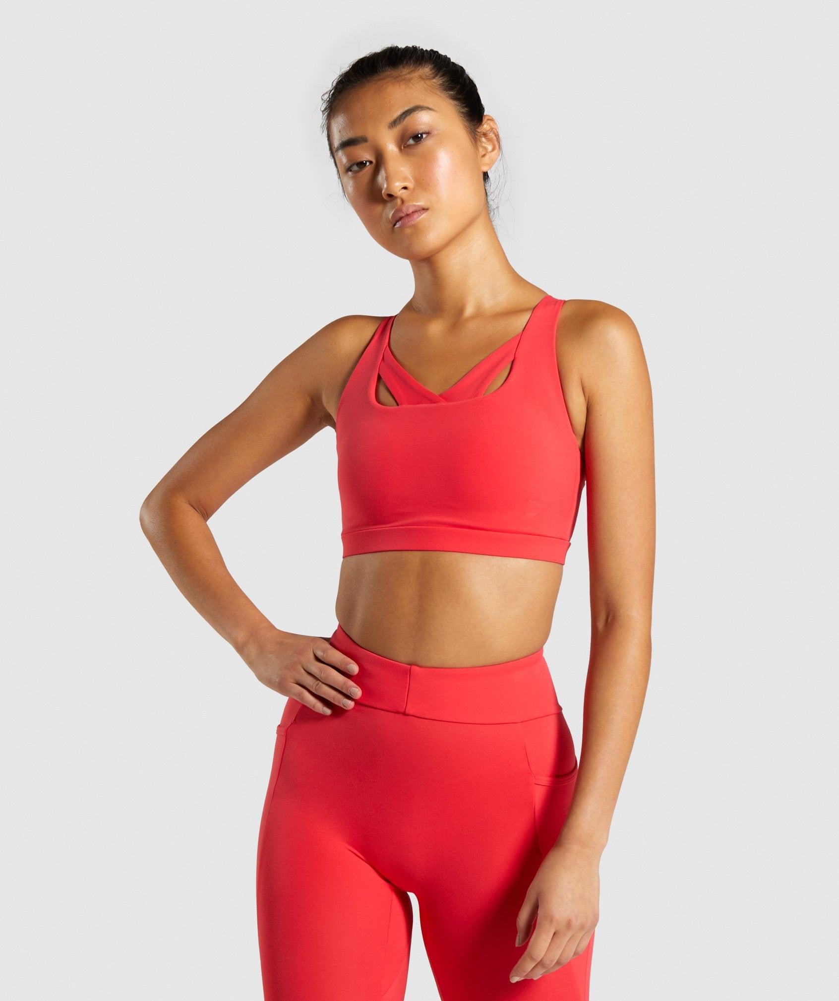 Sculpt Sports Bra in Red