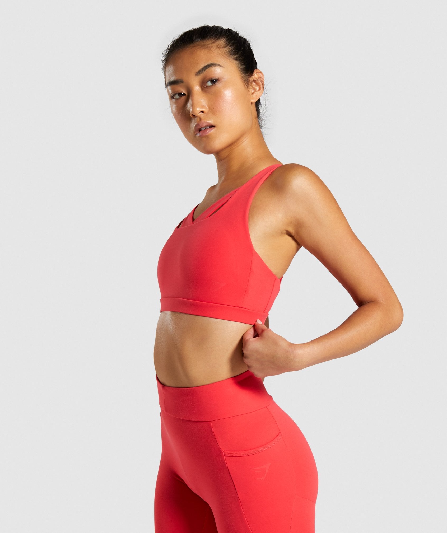 Sculpt Sports Bra in Red