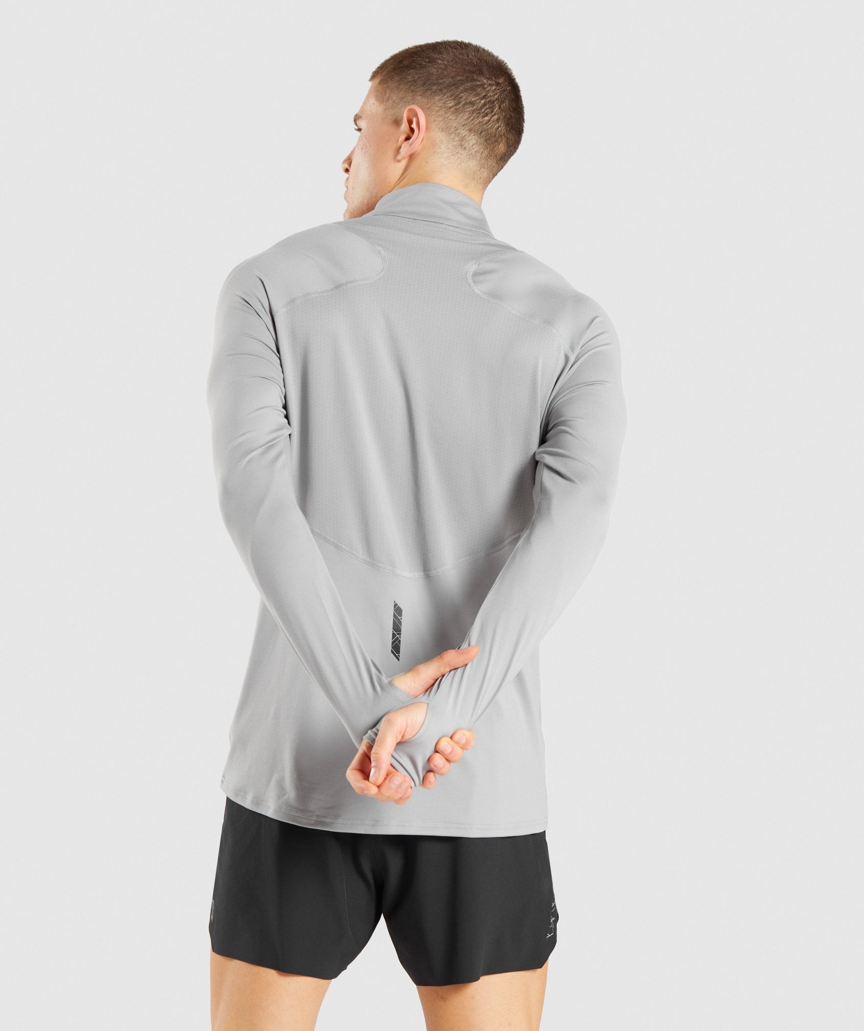 Speed 1/4 Zip Pullover in Smokey Grey - view 3