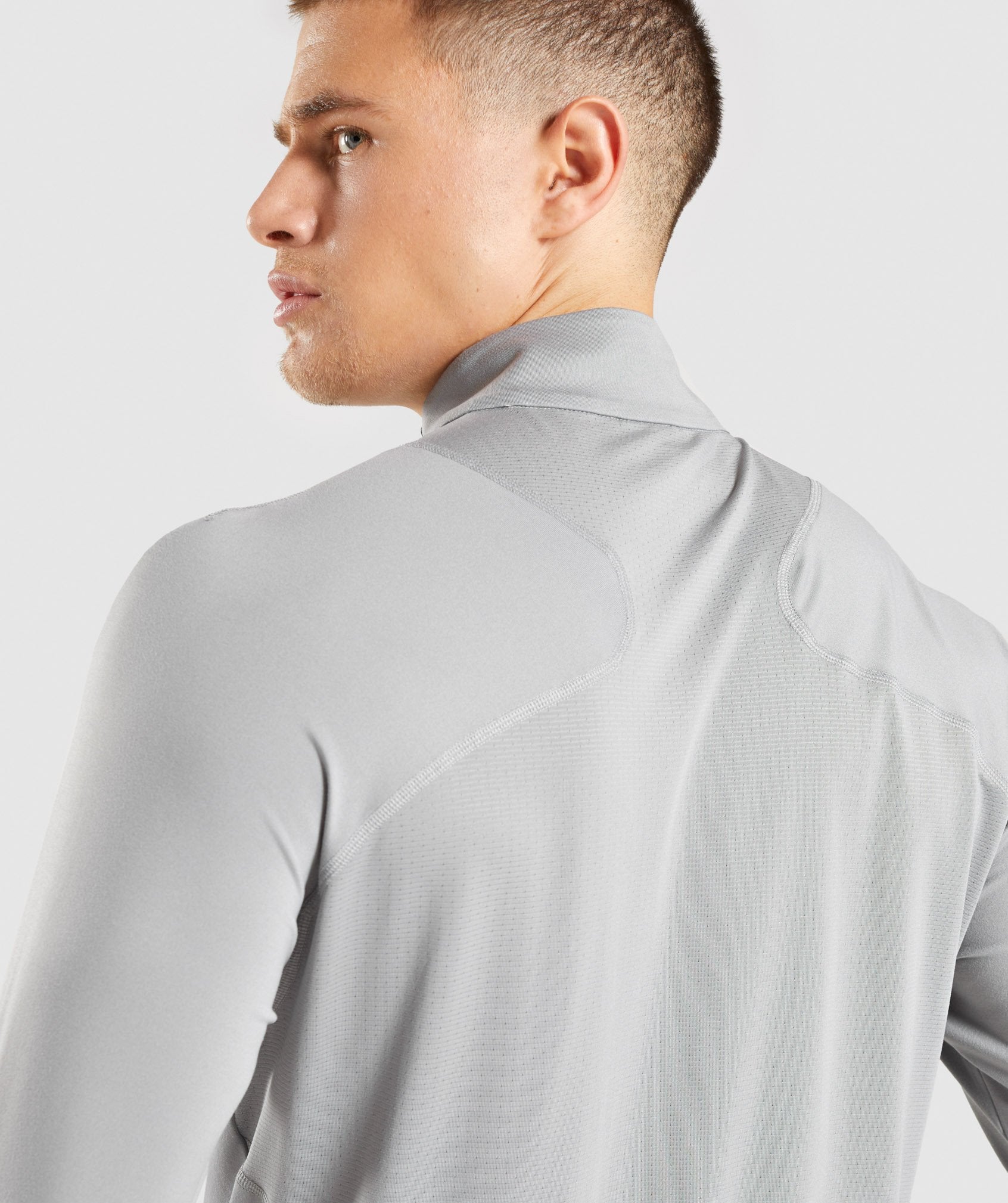 Speed 1/4 Zip Pullover in Smokey Grey - view 6