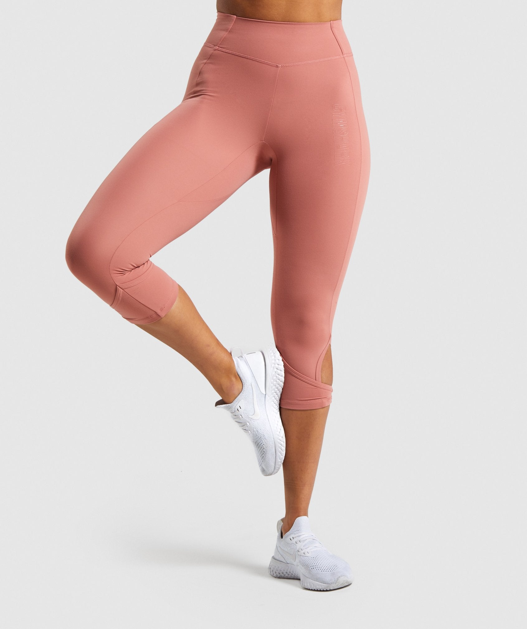 Studio Cropped Leggings in Blush