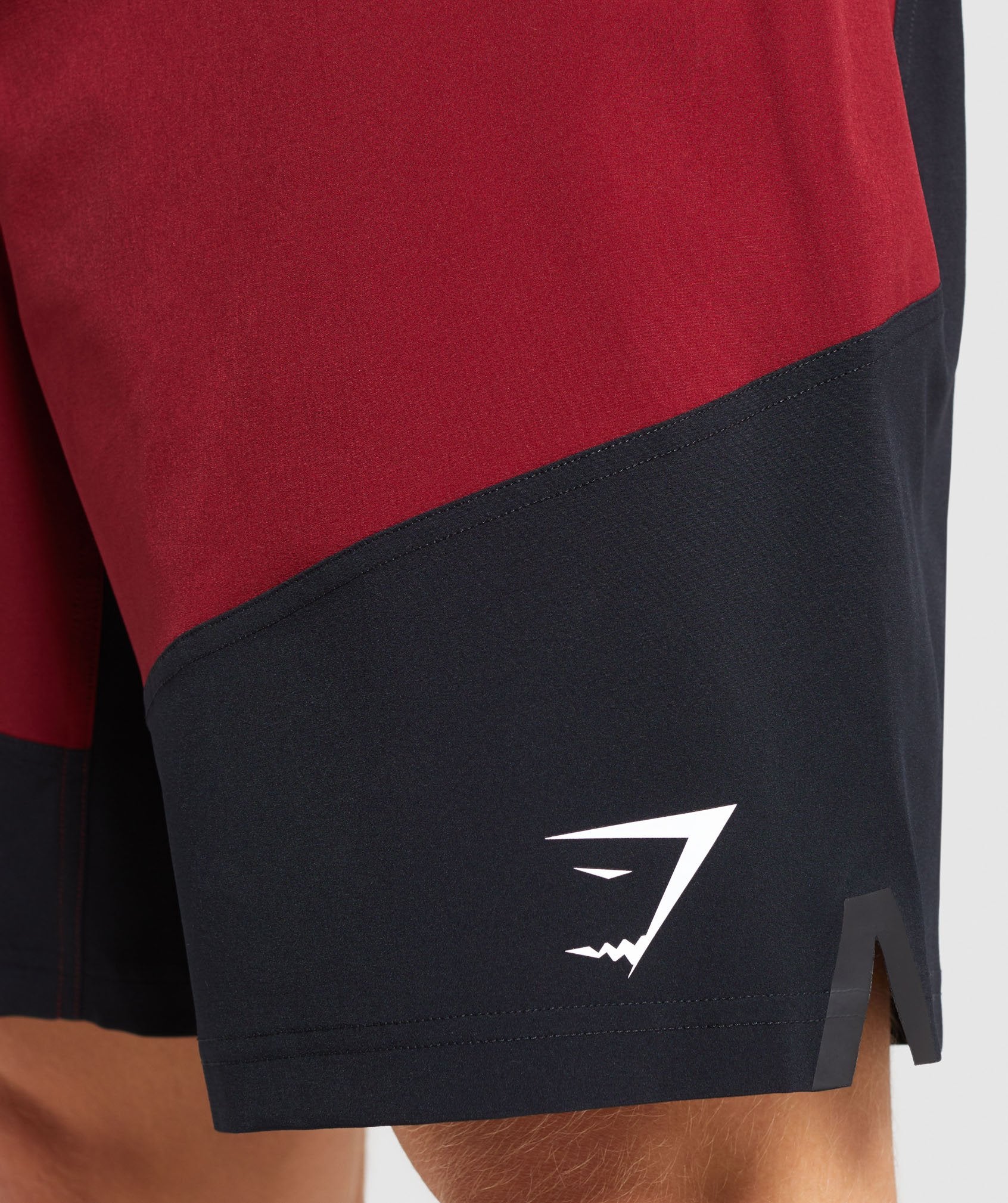 Swim Board Shorts in Claret/Black