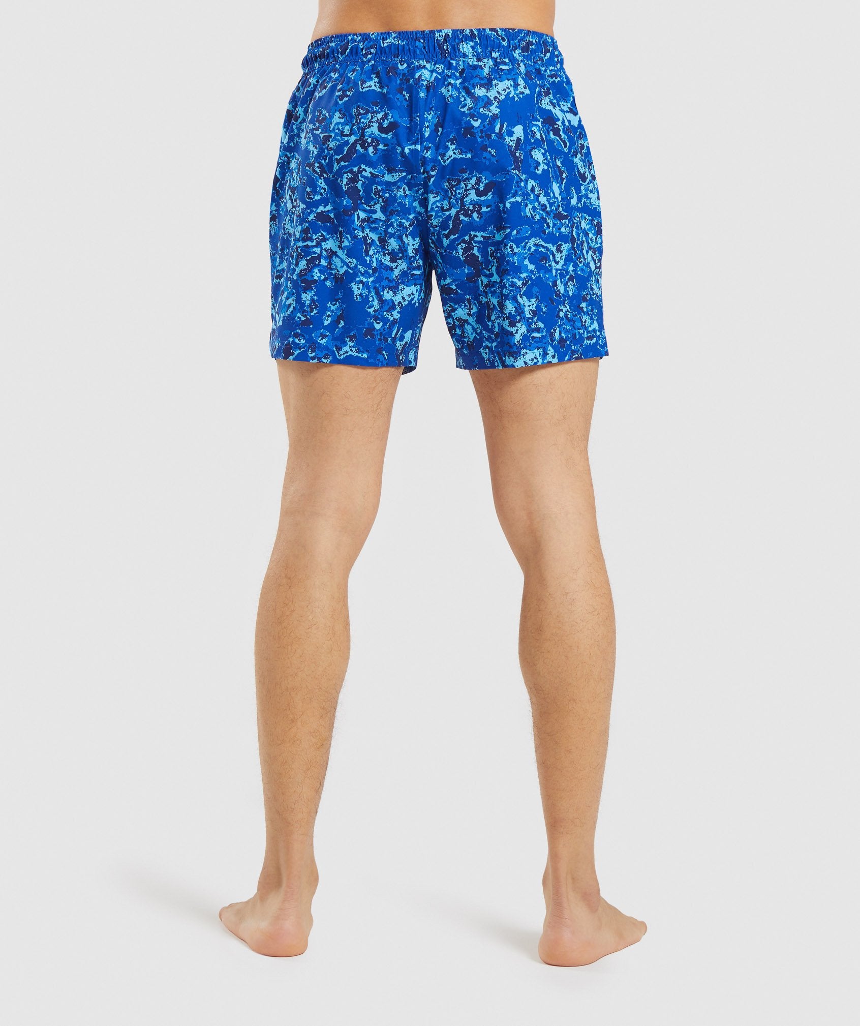 Swim Shorts in Blue Water Print