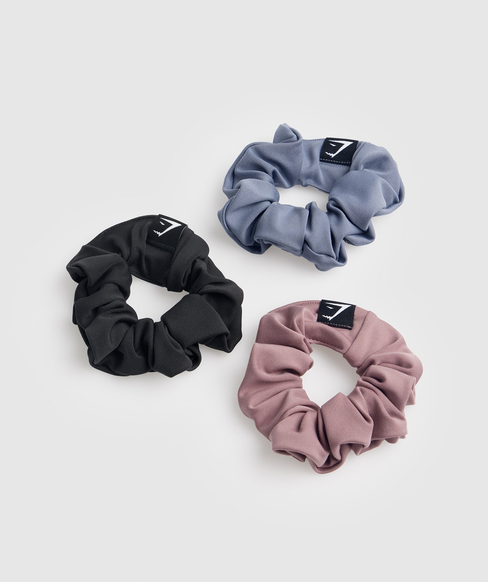 Scrunchies 3pk in Black/Maroon/Evening Blue - view 2