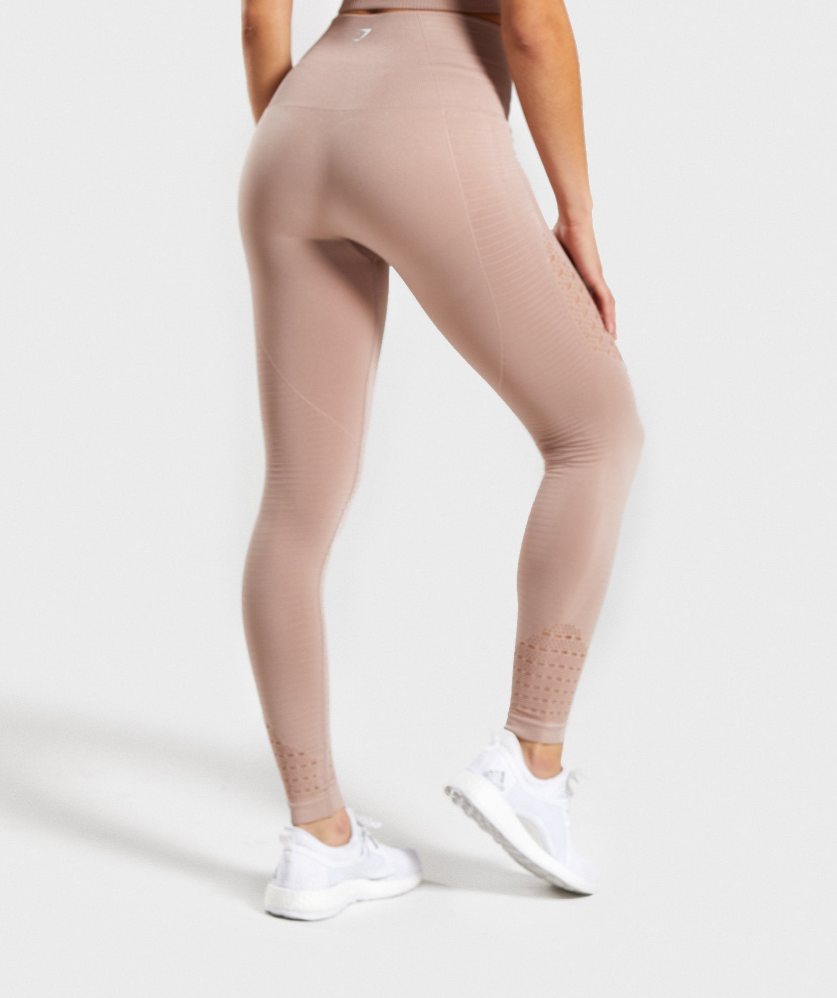 Energy Seamless High Waisted Leggings in Taupe - view 2