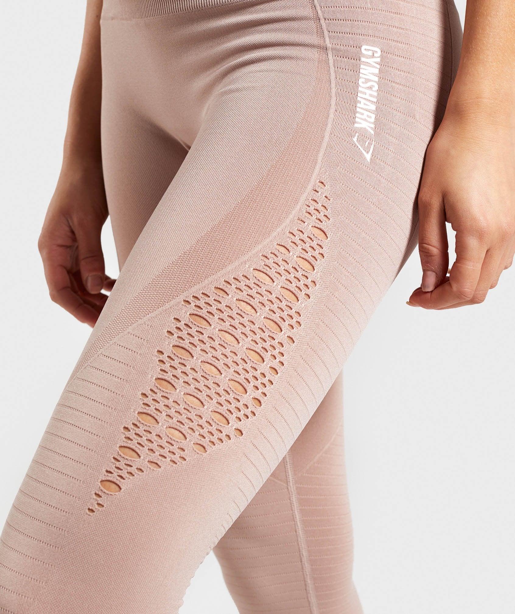 Energy Seamless High Waisted Leggings in Taupe - view 6