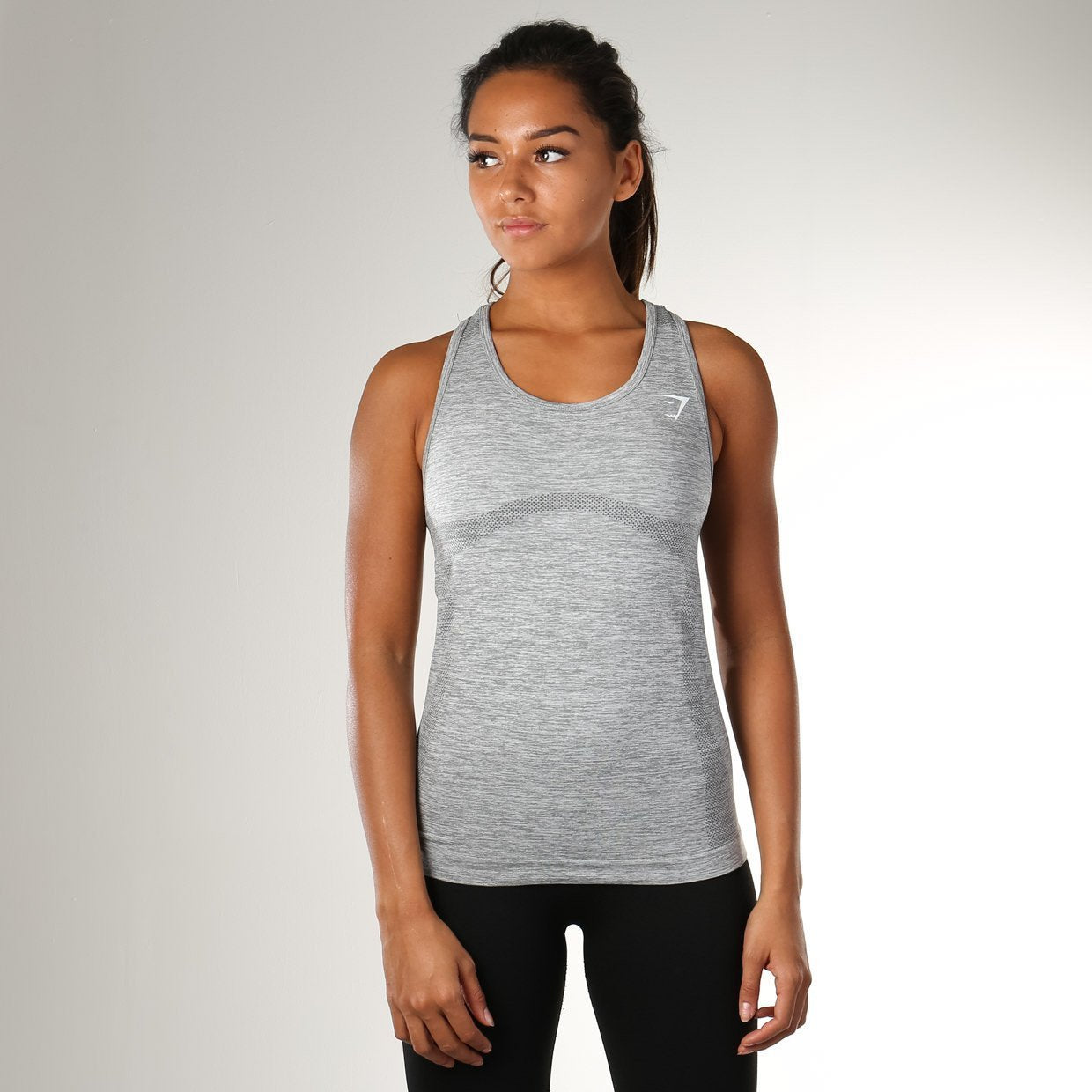 Seamless Vest in Light Grey - view 1