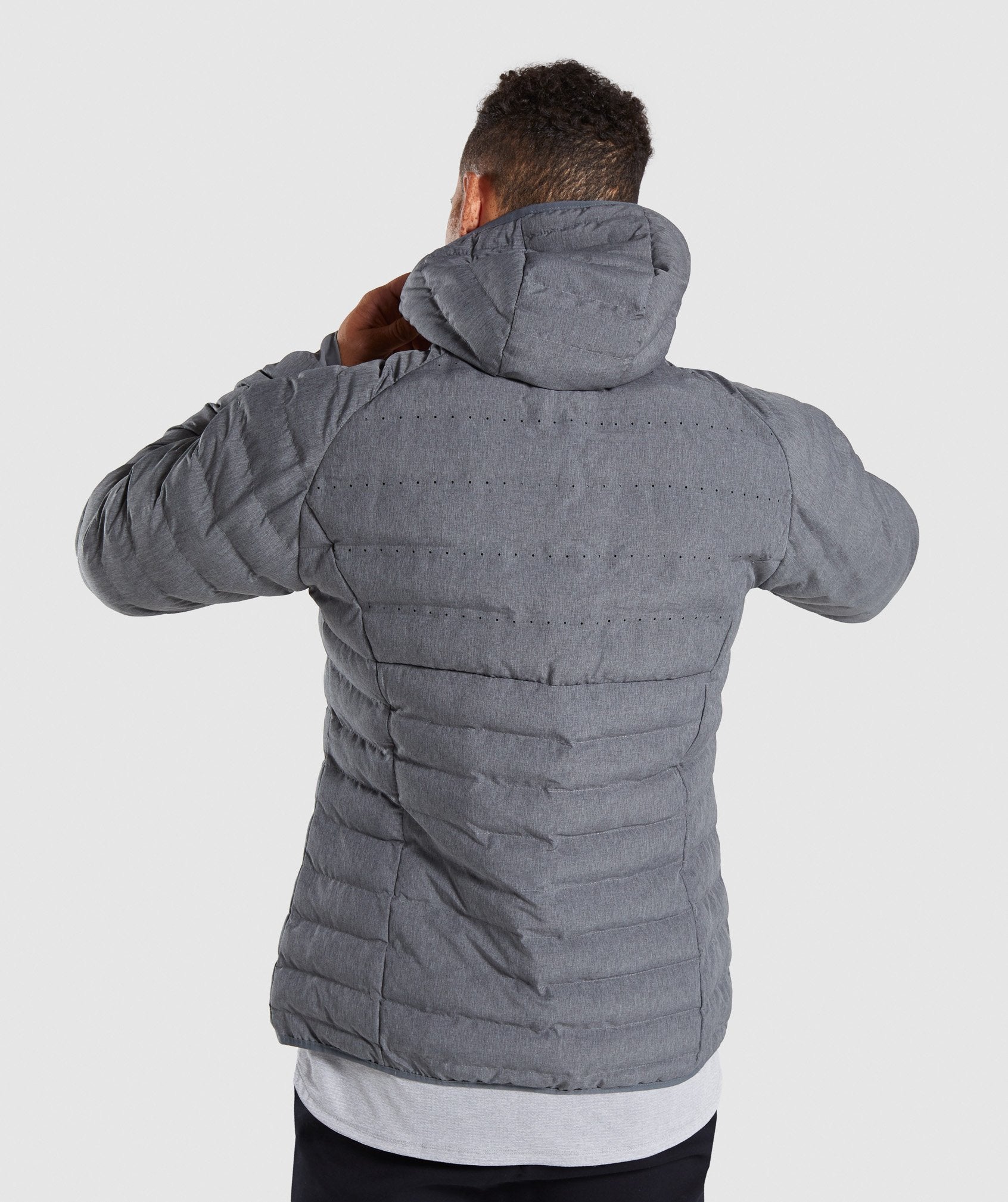 Sector Jacket V2 in Charcoal Marl - view 2