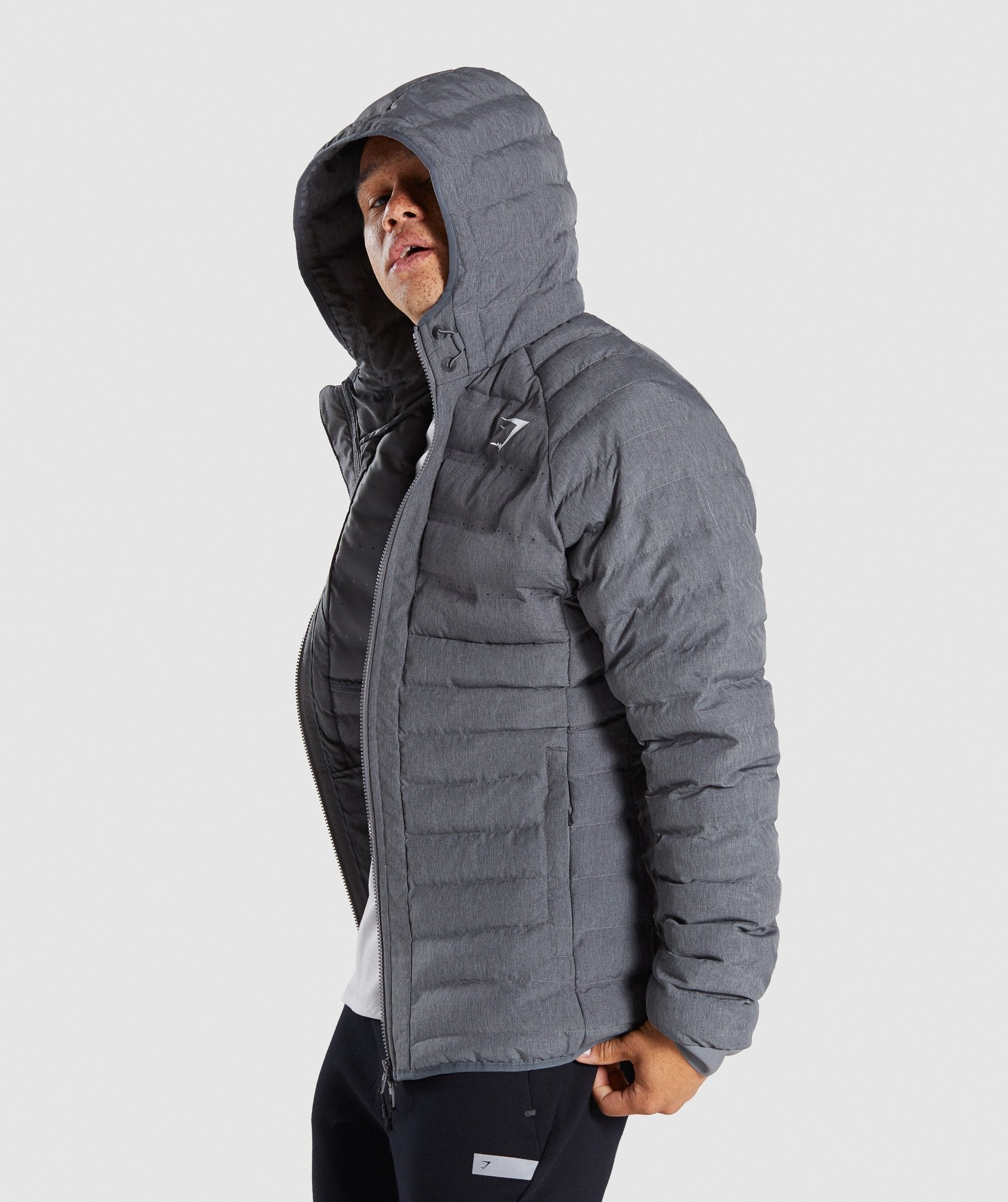 Sector Jacket V2 in Charcoal Marl - view 3