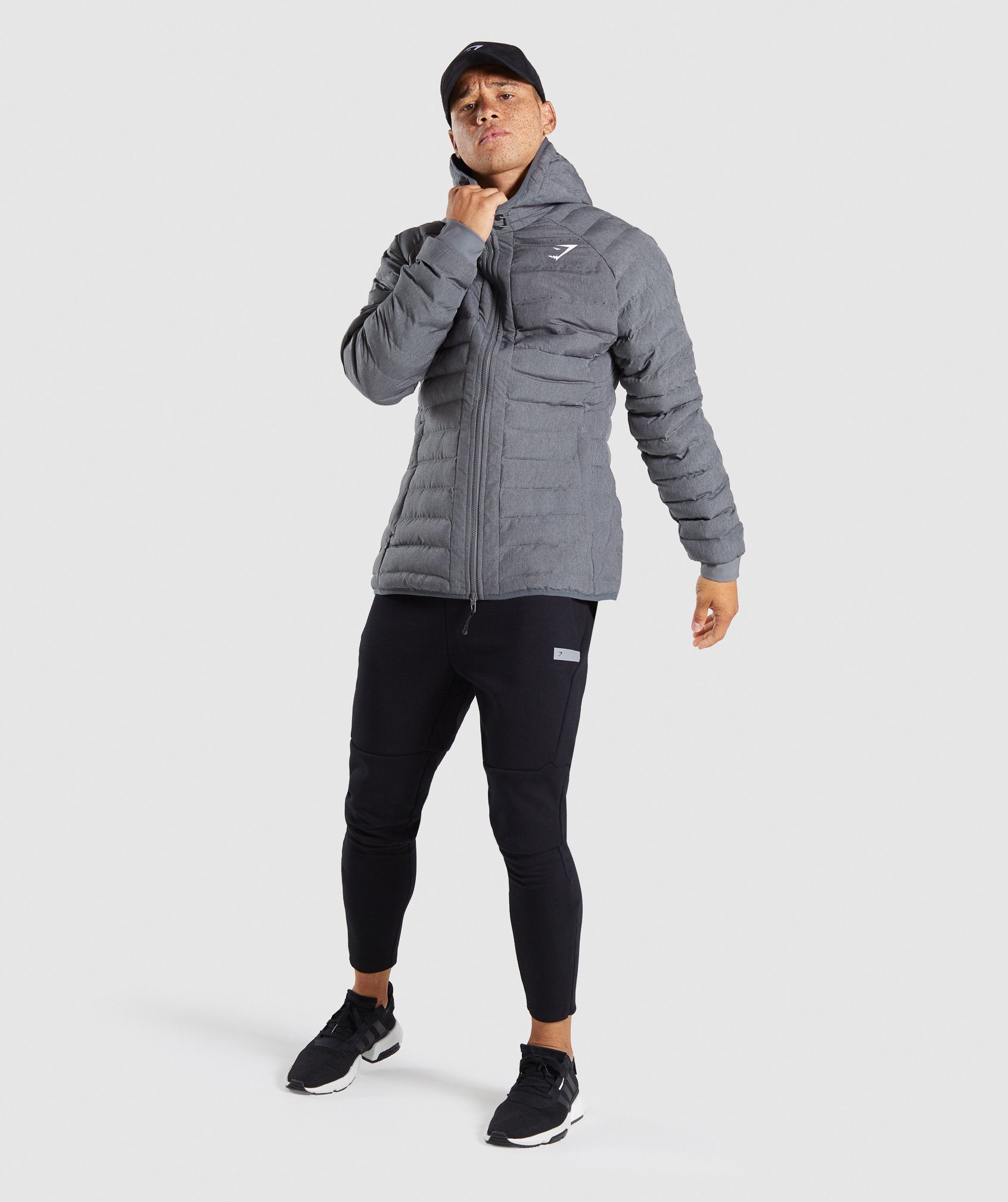 Sector Jacket V2 in Charcoal Marl - view 4