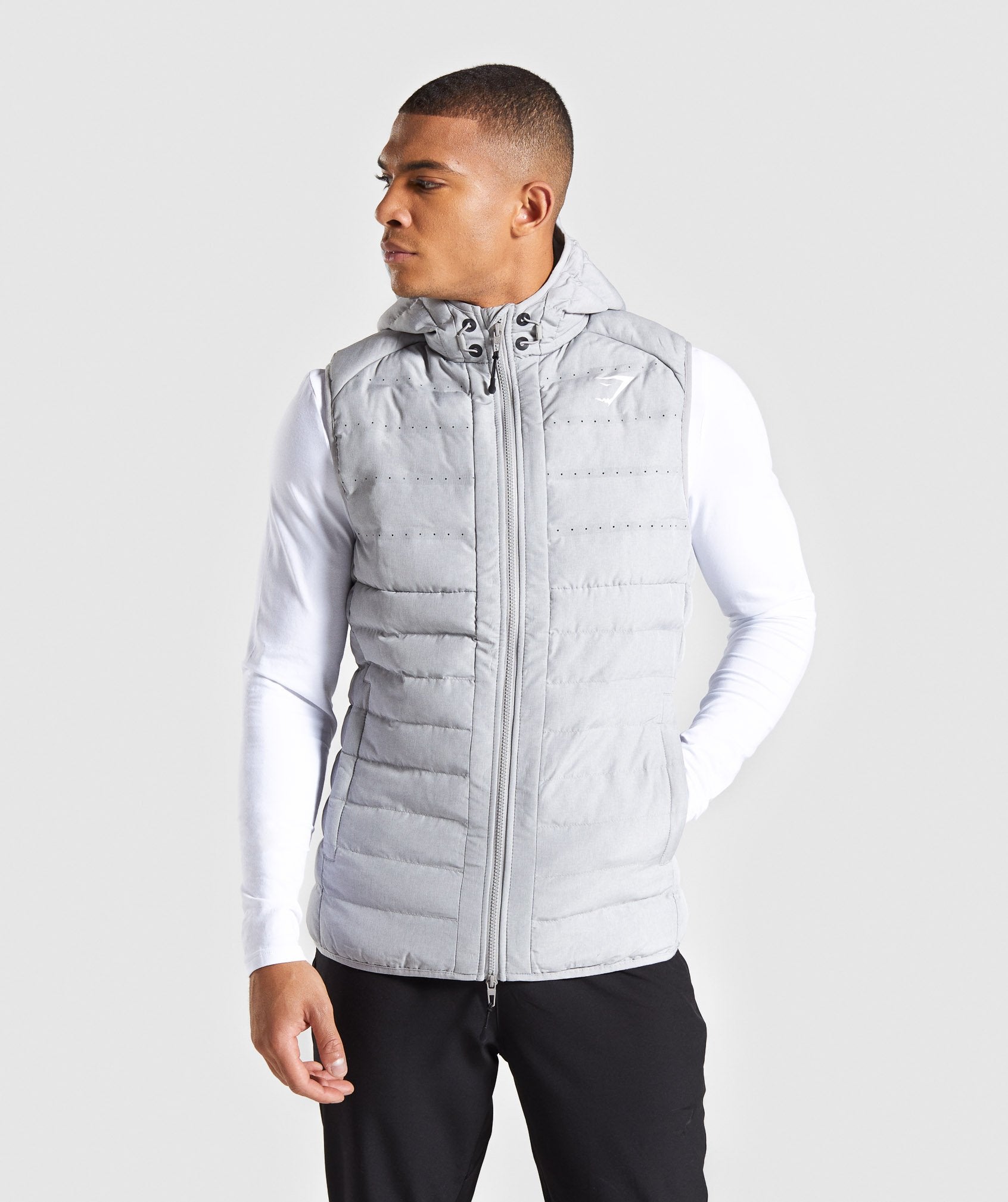 Sector Gilet V2 in Light Grey - view 1