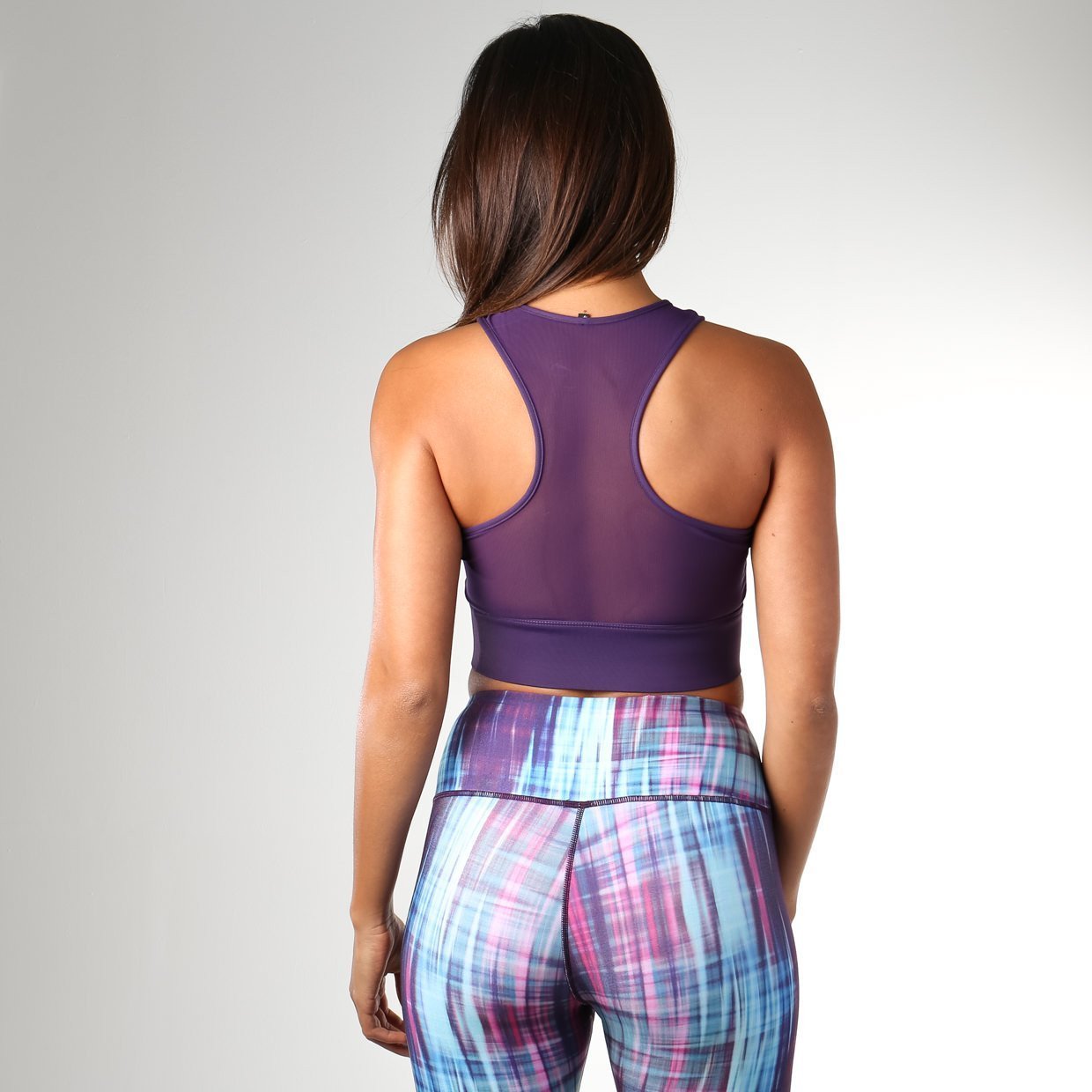 Serene Sports Crop Top in Blackberry - view 4