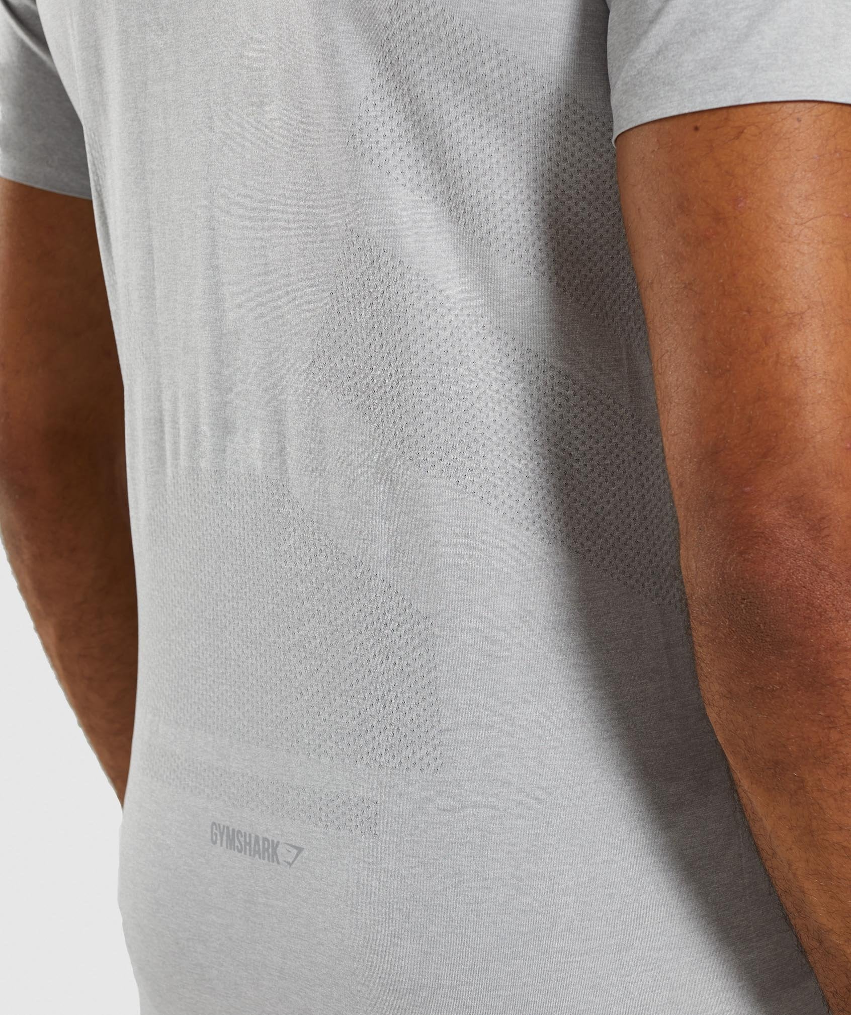 Shadow Seamless T-Shirt in Light Grey Marl - view 5