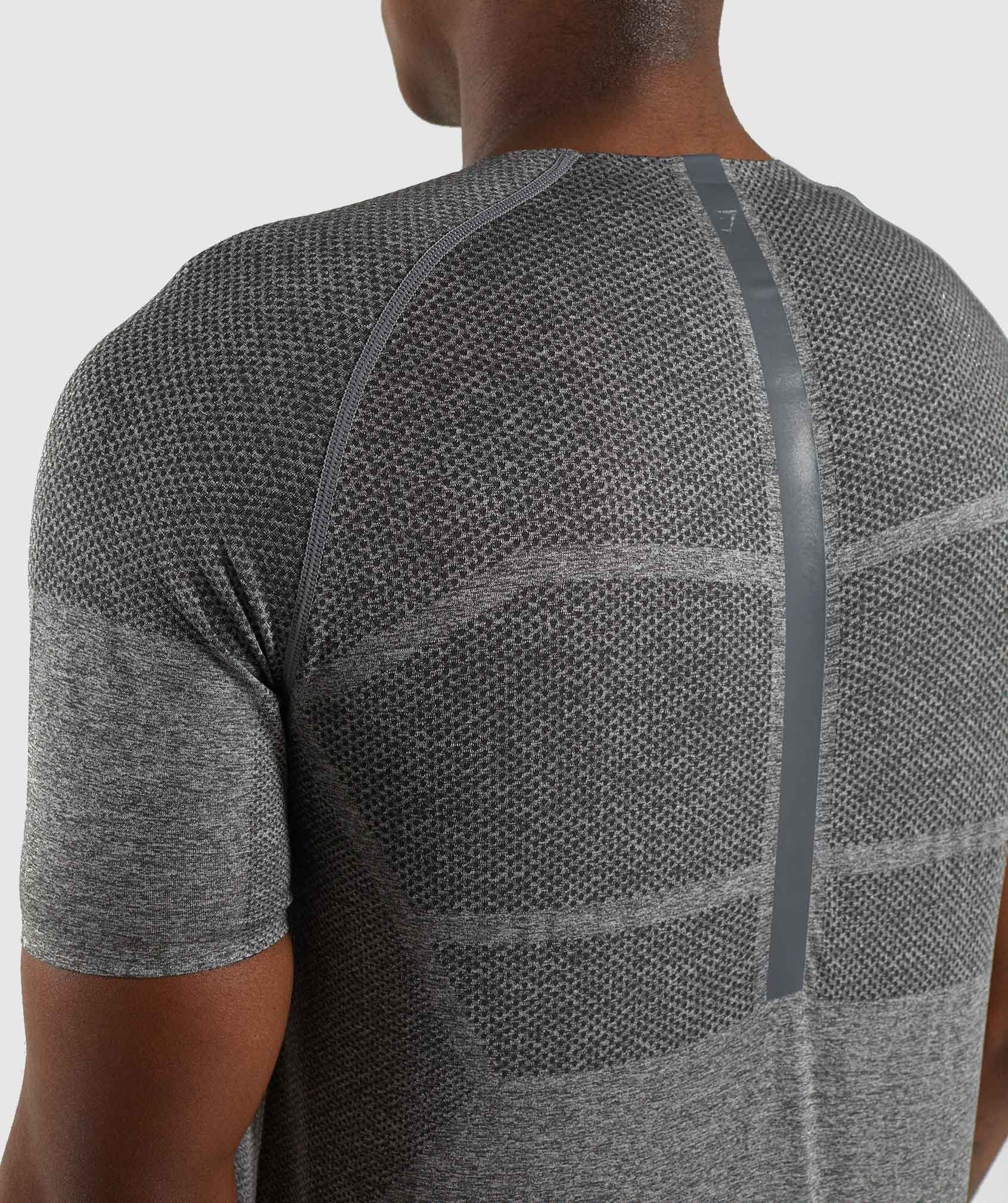 Shadow X Seamless T-Shirt in Charcoal Marl - view 5