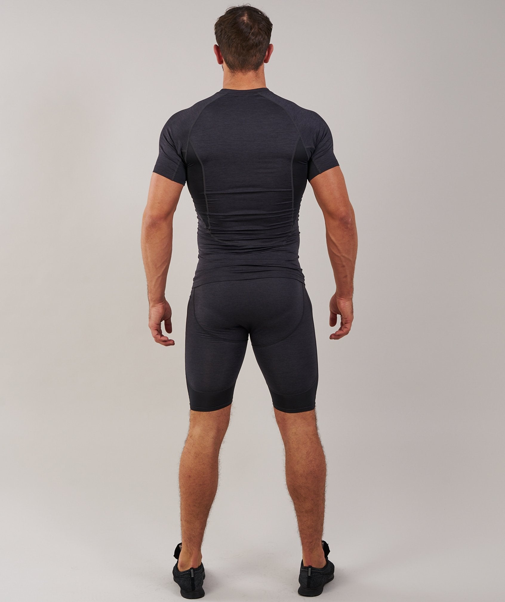 Element Baselayer Shorts in Black Marl - view 2