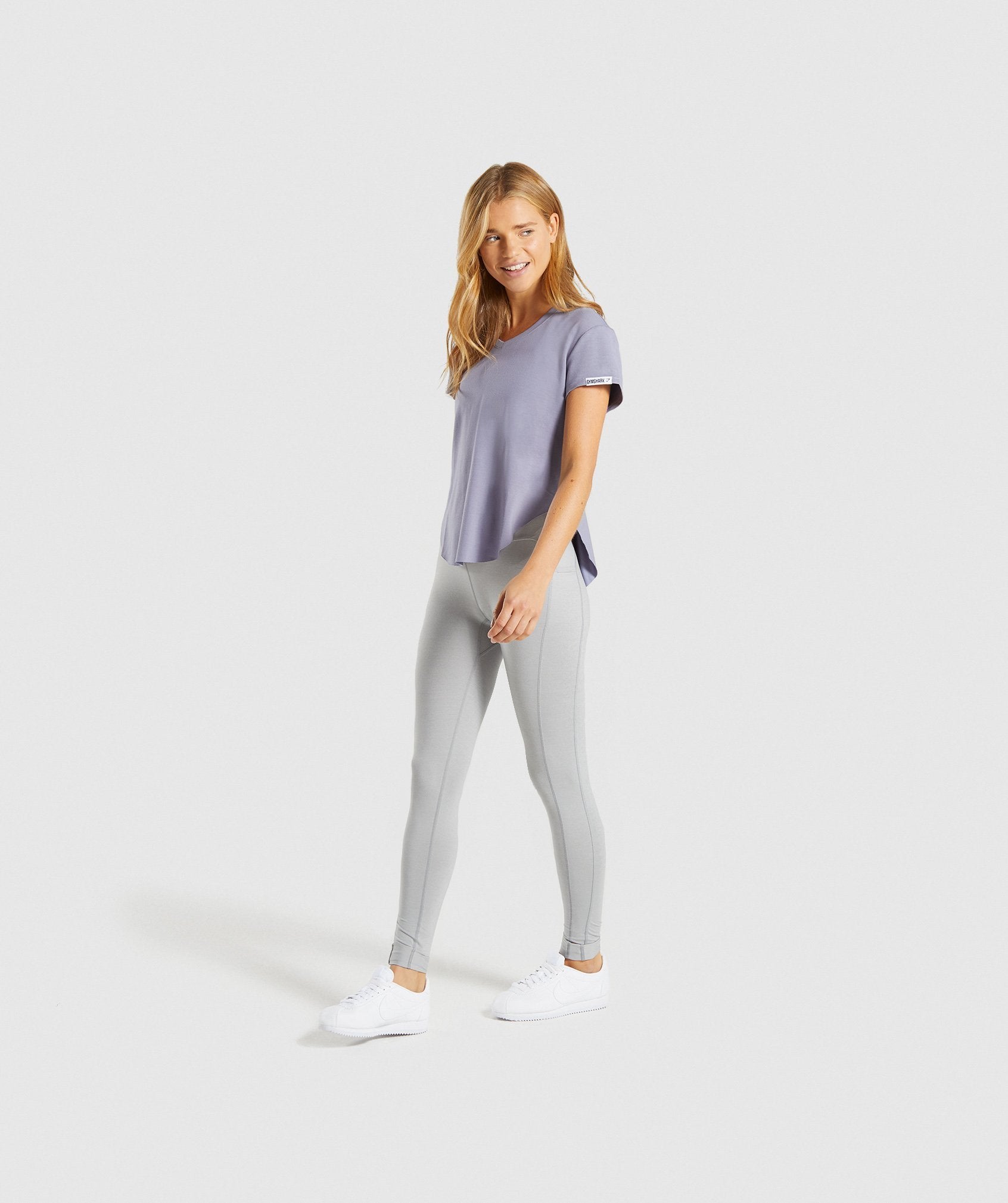 Slounge Cinched Tee in Steel Blue - view 6