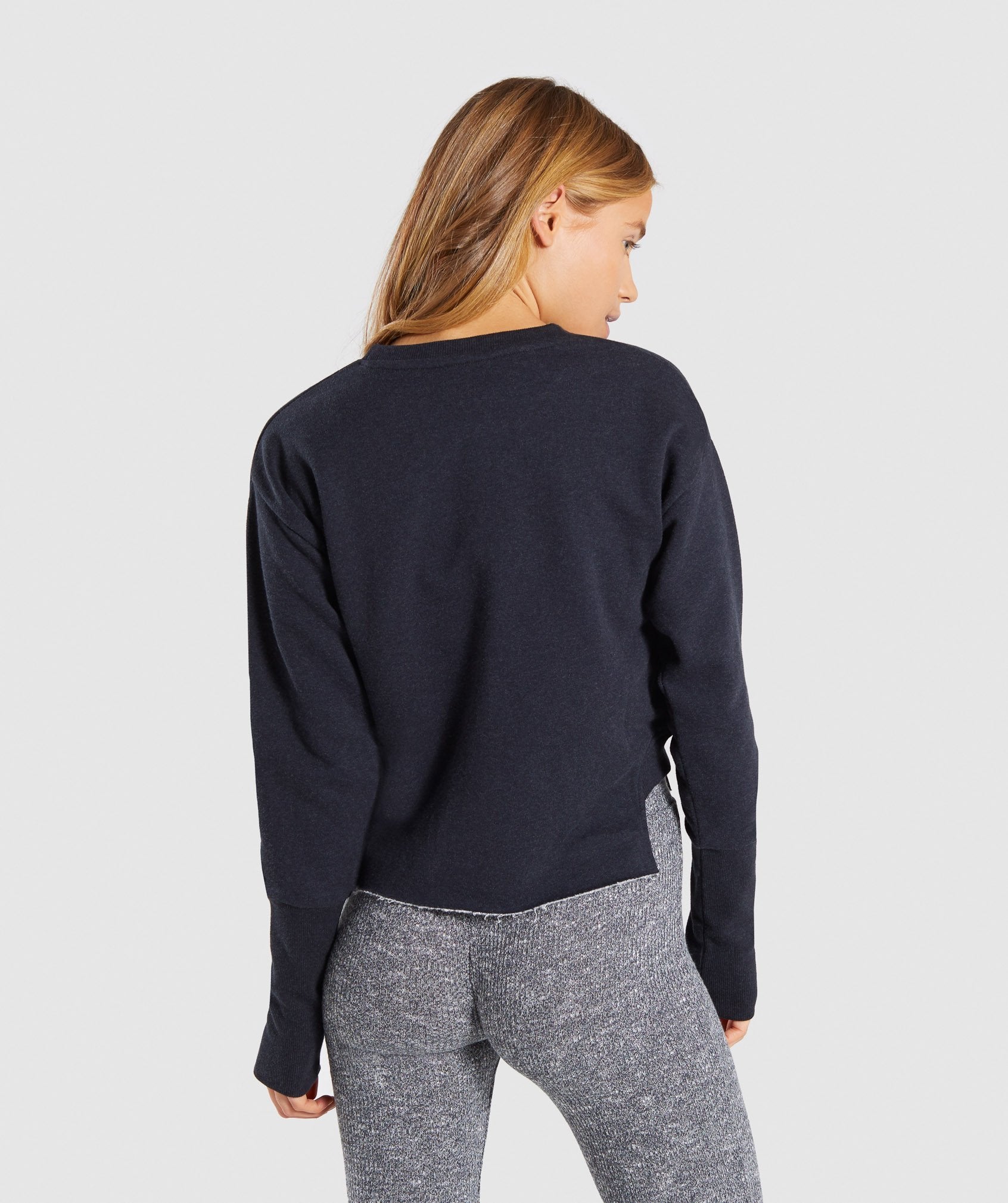 Slounge Crescent Sweater in Black Marl - view 3
