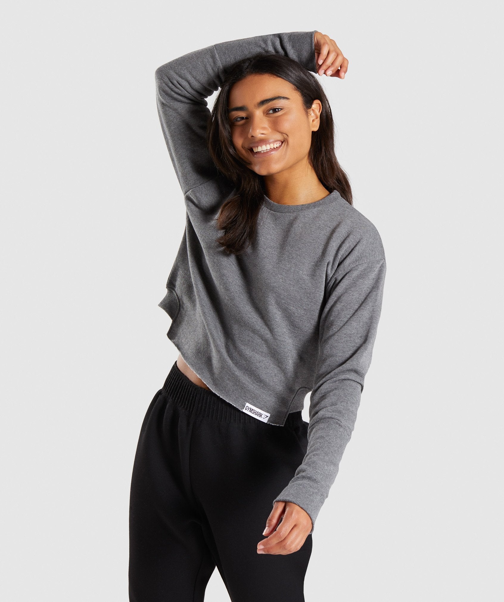 Slounge Crescent Sweater in Charcoal Marl - view 1