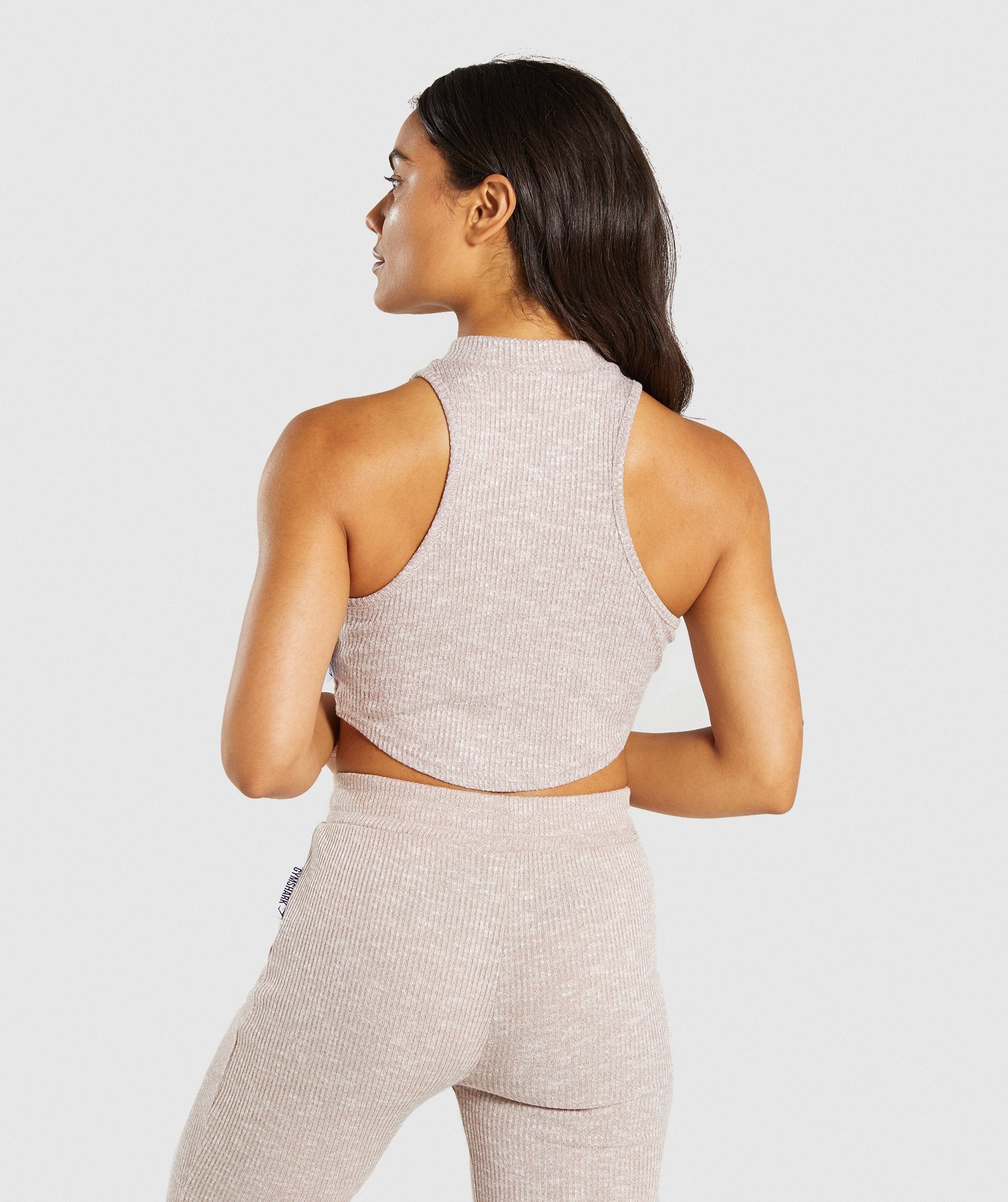 Slounge Crop Top in Taupe Marl - view 2