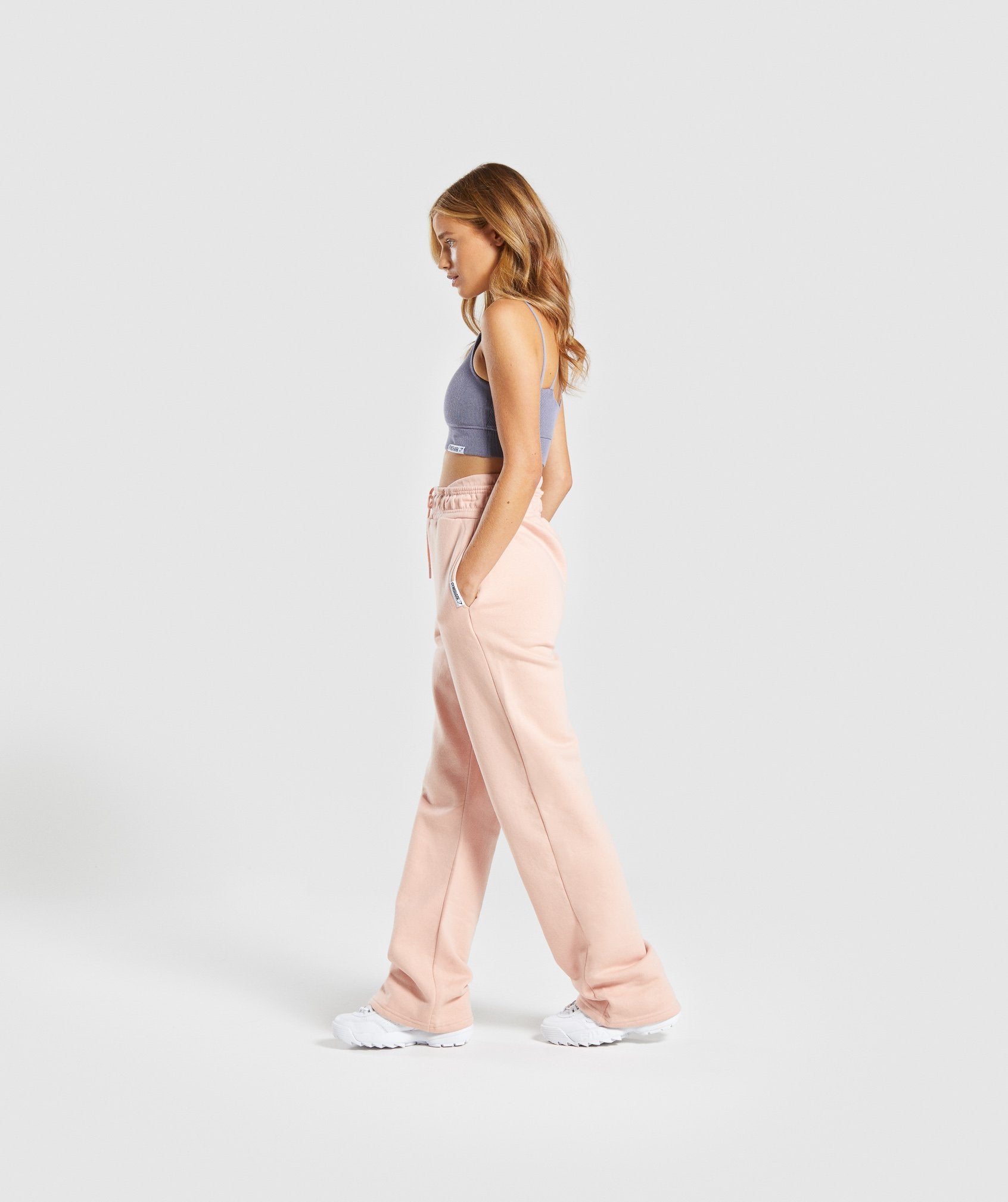 Slounge Straight Leg Jogger in Blush Nude - view 3