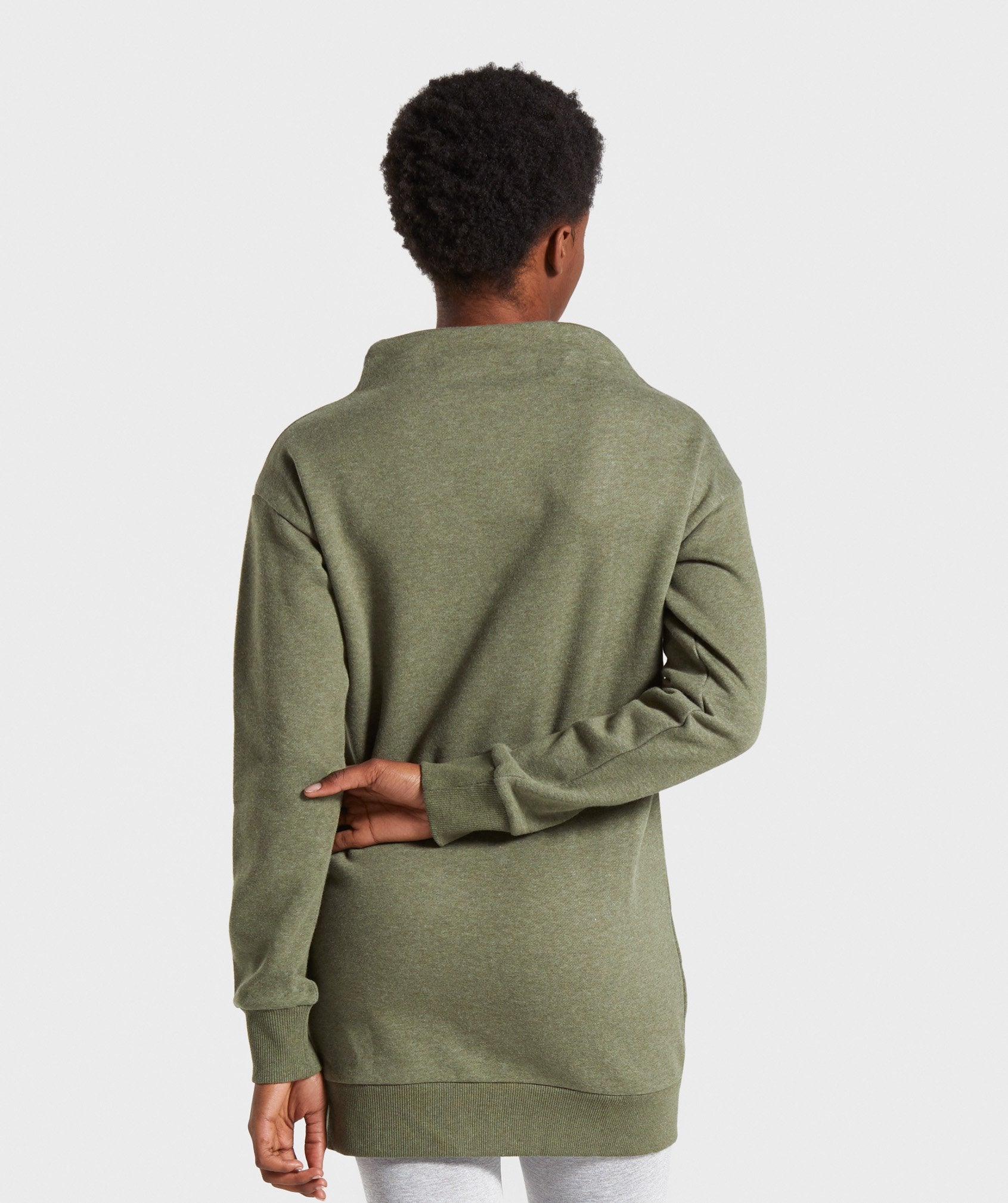 So Soft Sweater in Khaki Marl - view 2