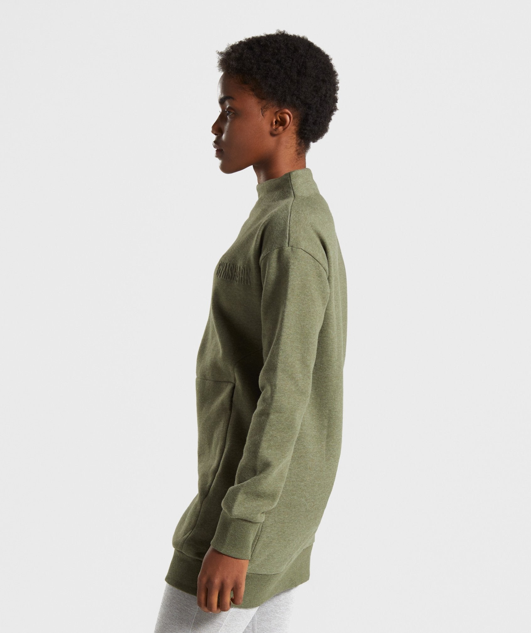 So Soft Sweater in Khaki Marl - view 3