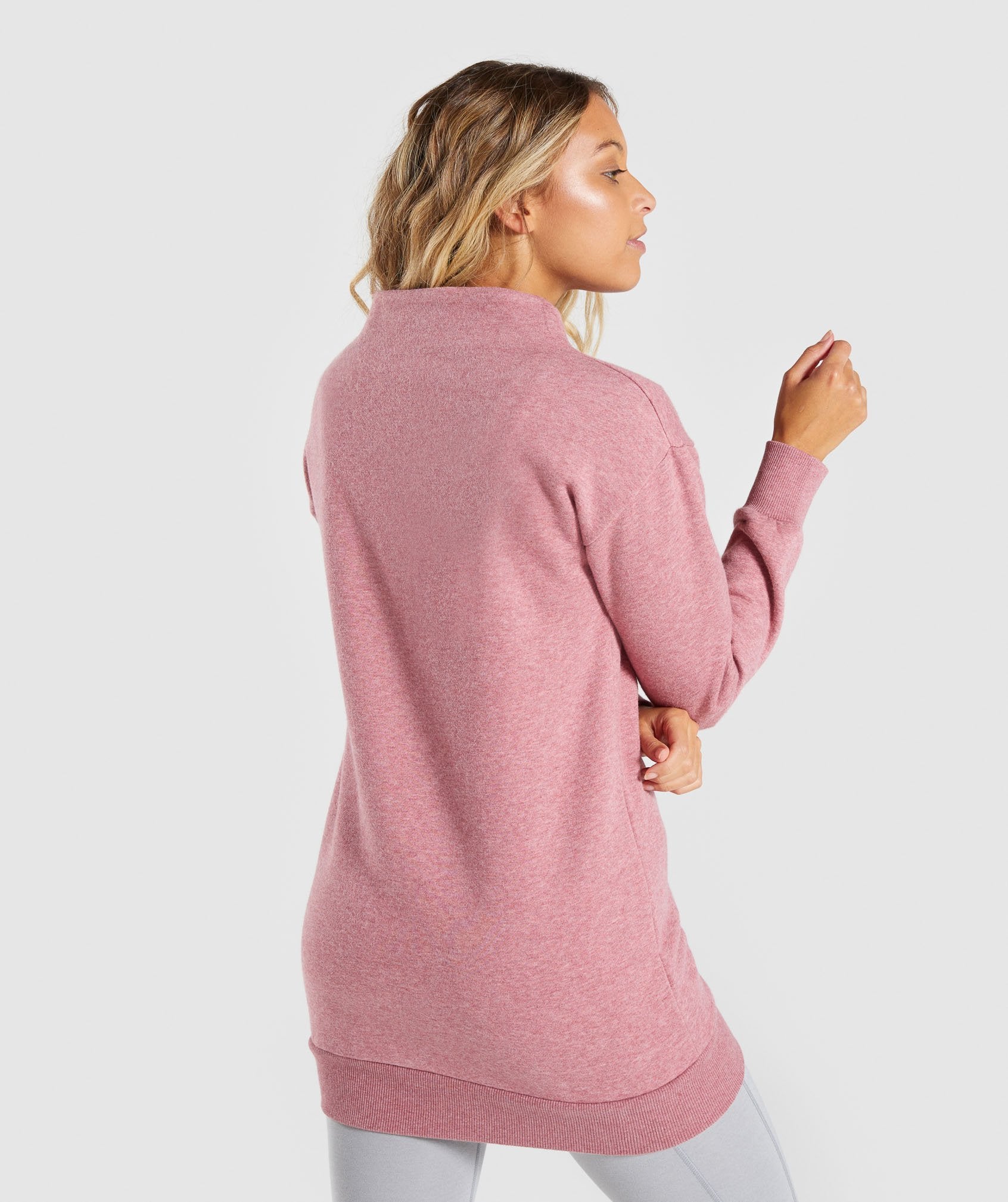 So Soft Sweater in Dusky Pink Marl - view 2