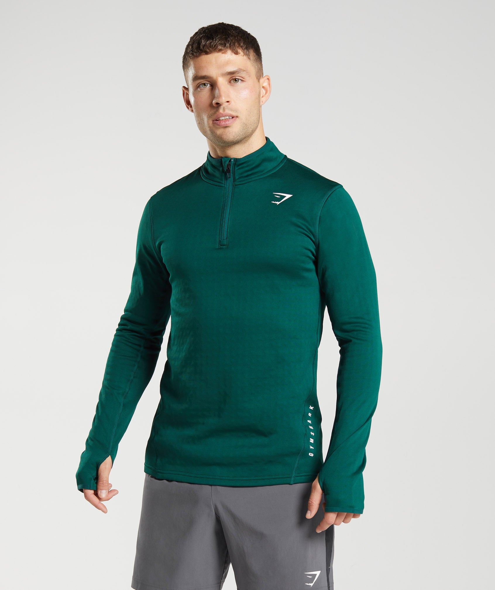 Sport 1/4 Zip in Woodland Green