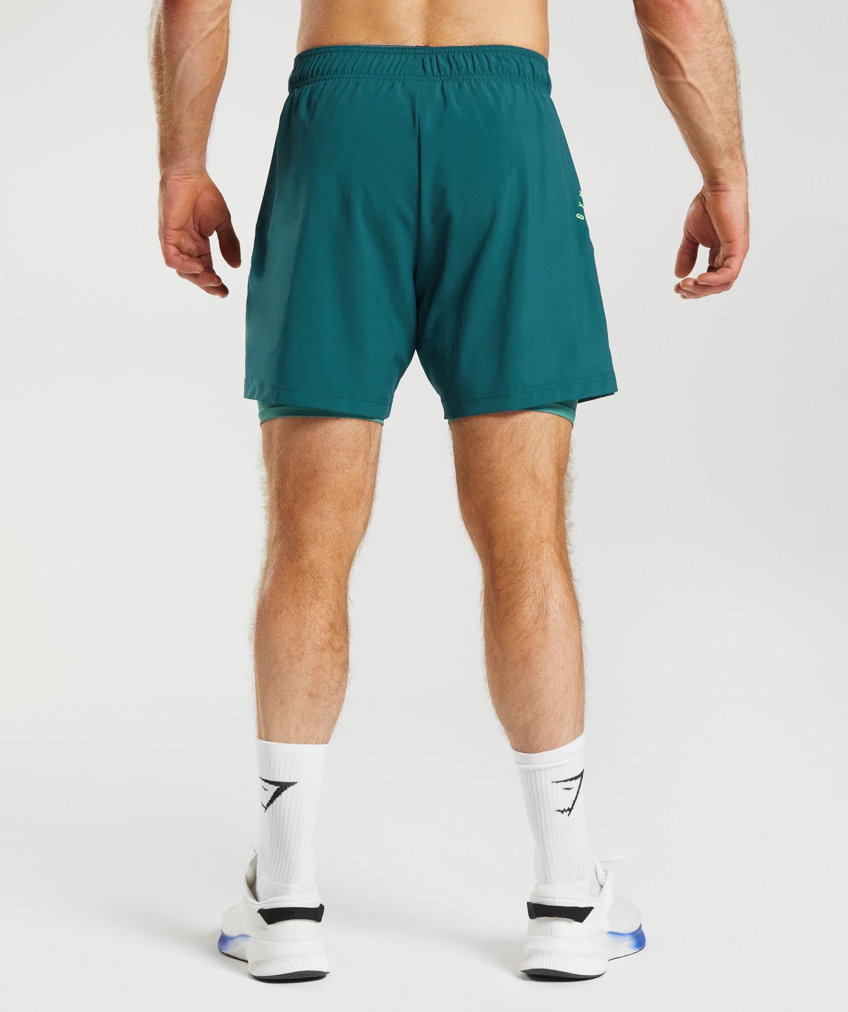 Sport 7" 2 In 1 Shorts in Winter Teal/Slate Blue - view 2