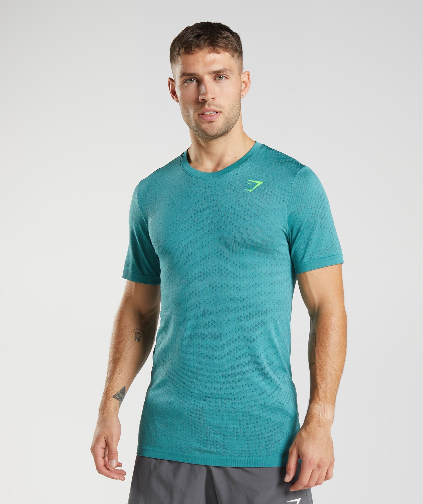 Sport Seamless T-Shirt in Slate Blue/Winter Teal