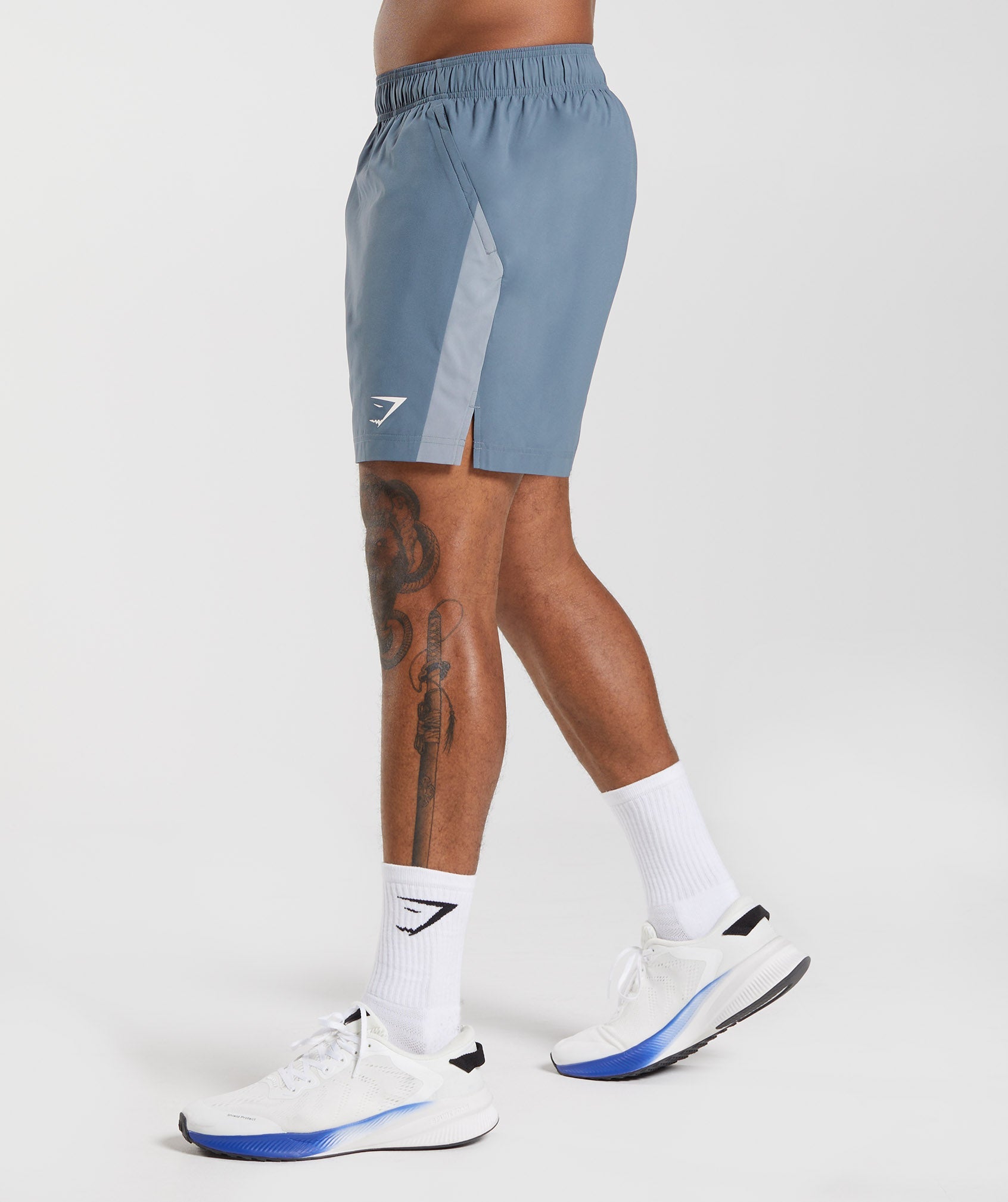 Sport Shorts in Evening Blue/Drift Grey