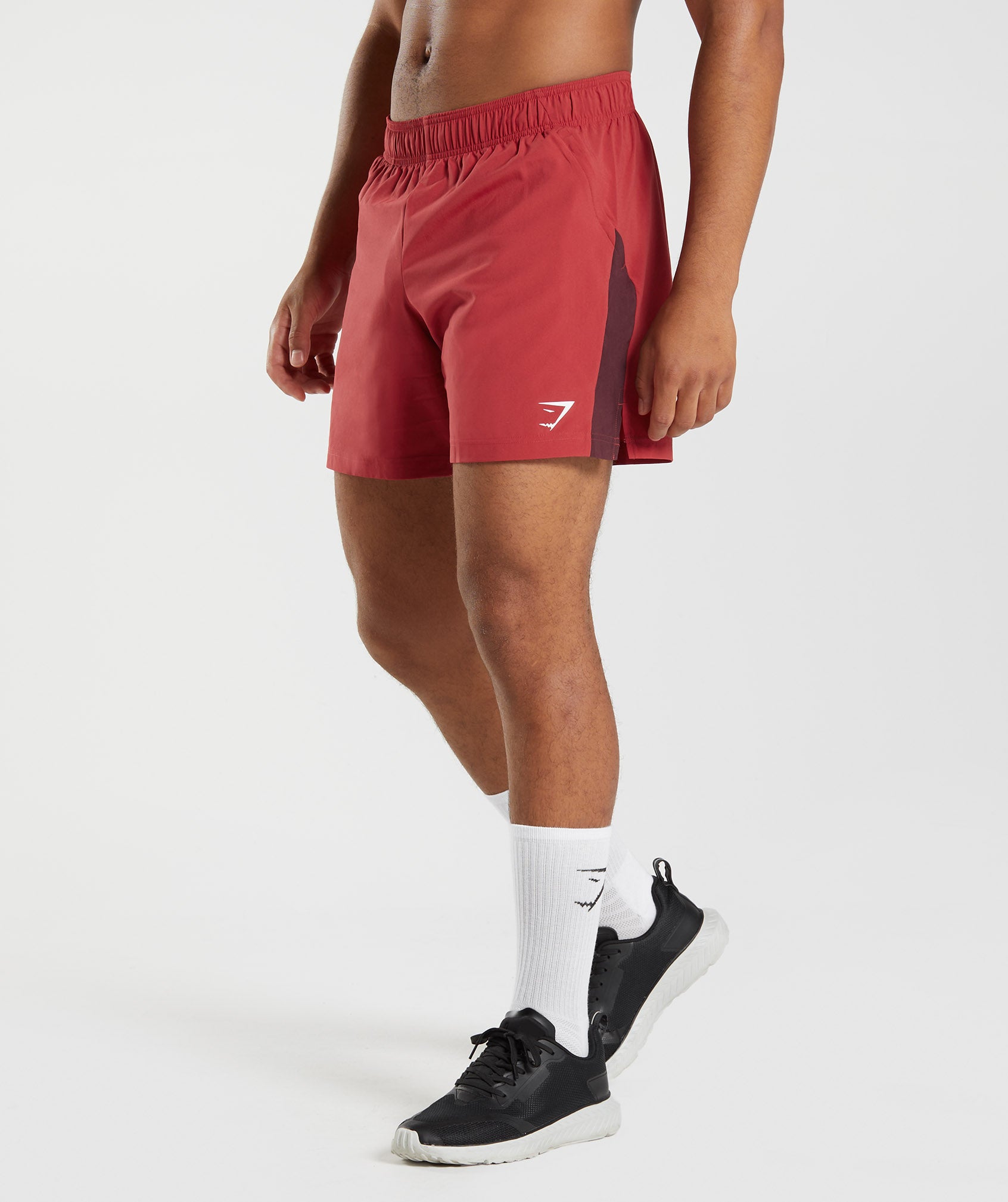 Sport 7" Shorts in Salsa Red/Baked Maroon