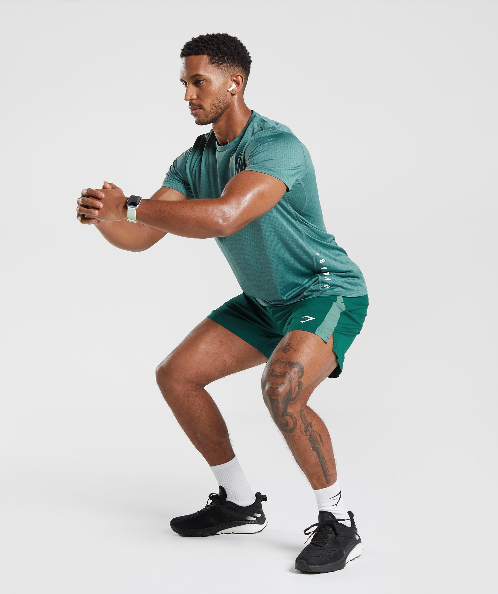 Sport Shorts in Woodland Green/Hoya Green