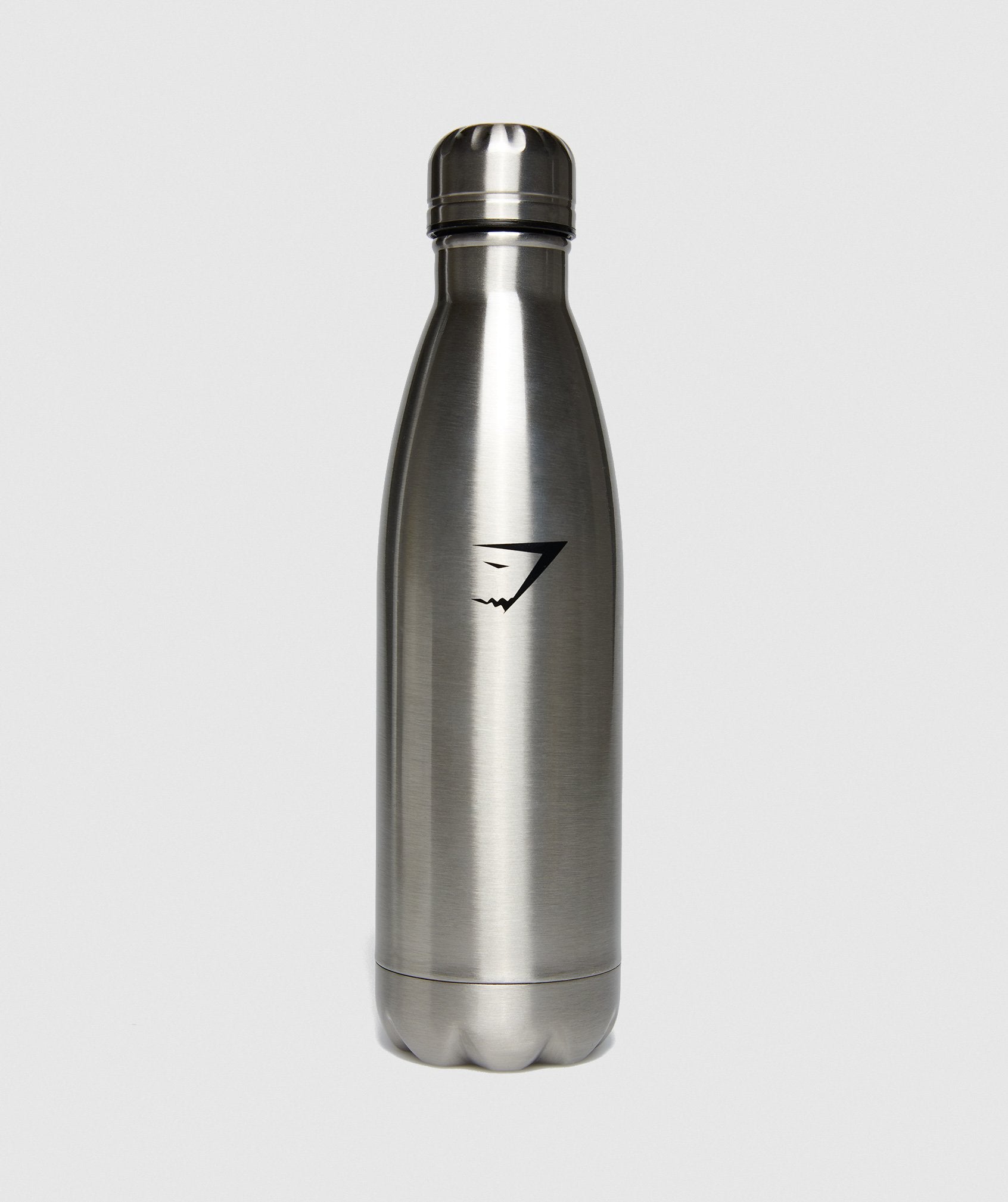 Metal Water Bottle in Gun Metal SIlver - view 1