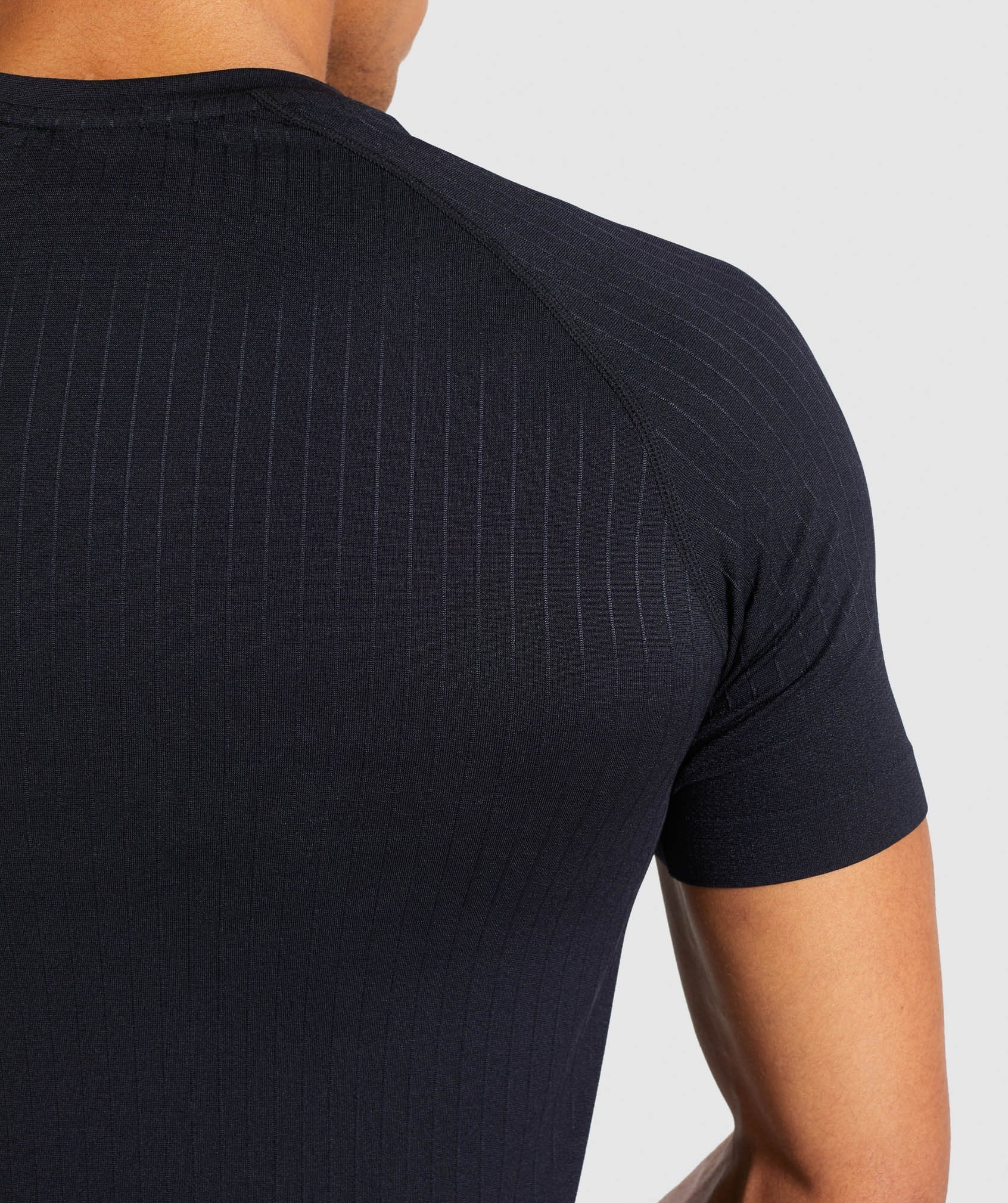 Superior Lightweight Seamless T-Shirt in Black - view 6