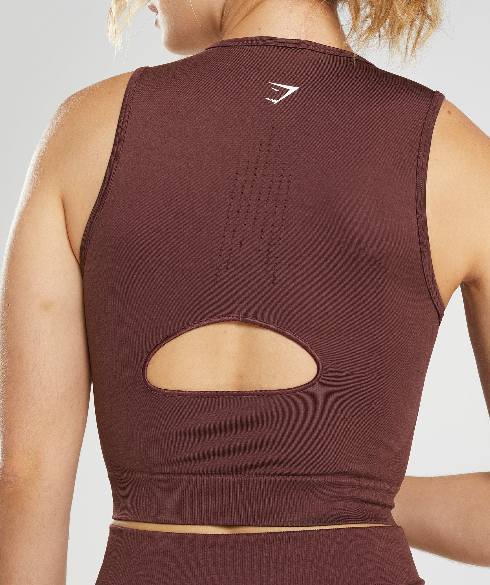 Sweat Seamless Midi Tank in Baked Maroon