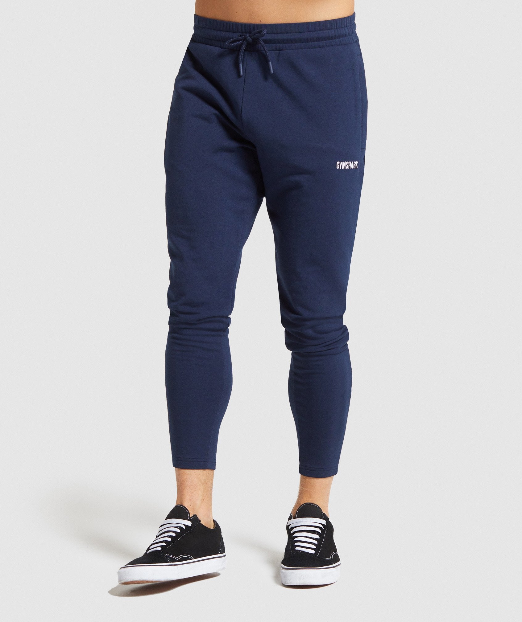 Fit Tapered Joggers in Dark Blue