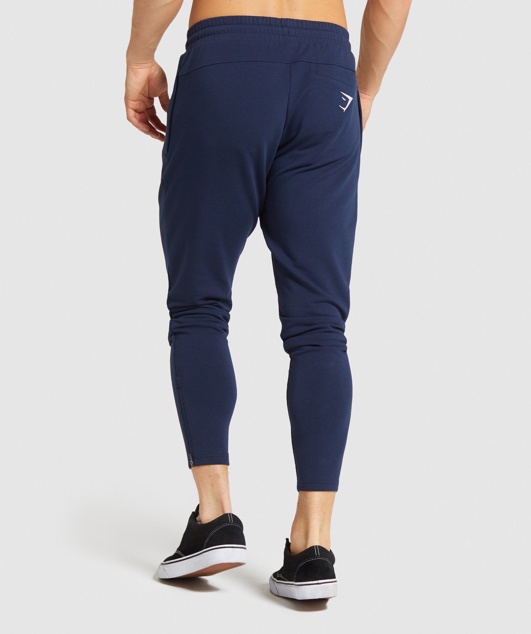 Fit Tapered Joggers in Dark Blue