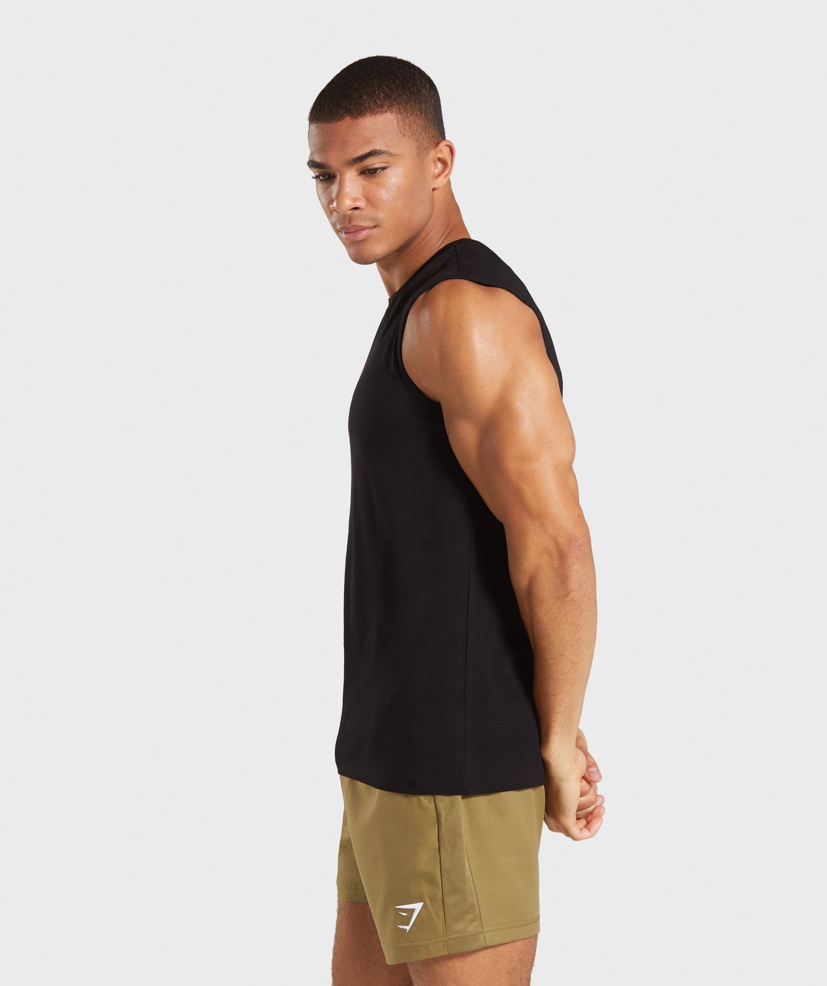 TPT Sleeveless T-shirt in Black - view 3